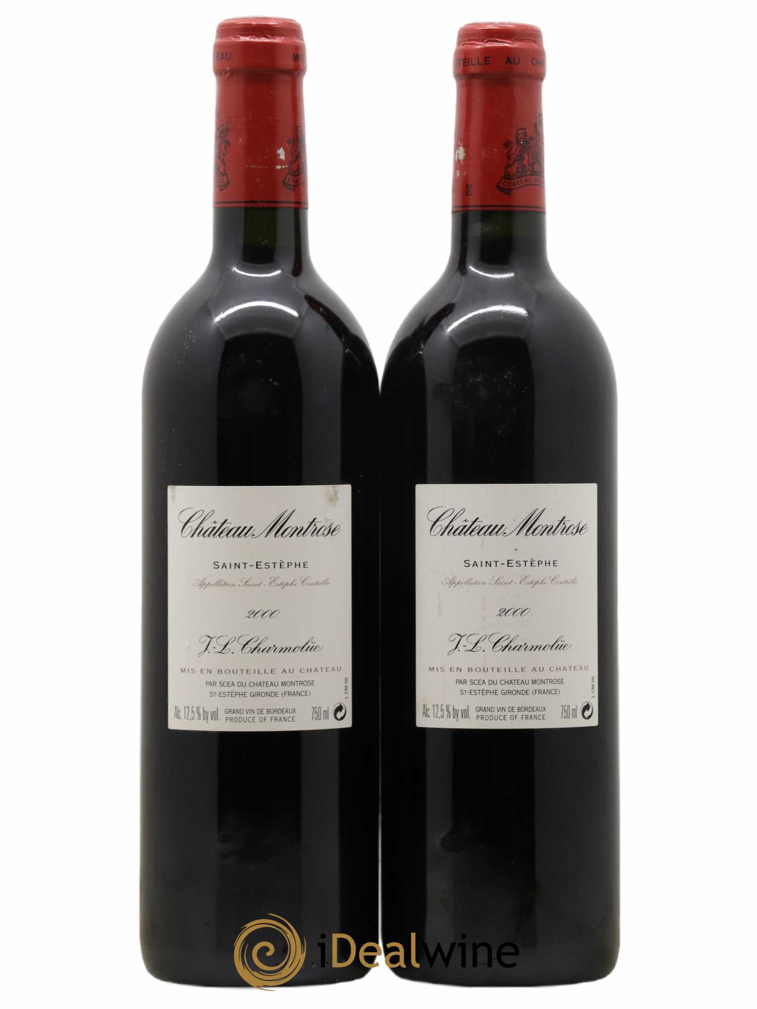 Château Montrose 2ème Grand Cru Classé 2000 - Lot de 2 bouteilles - 1
