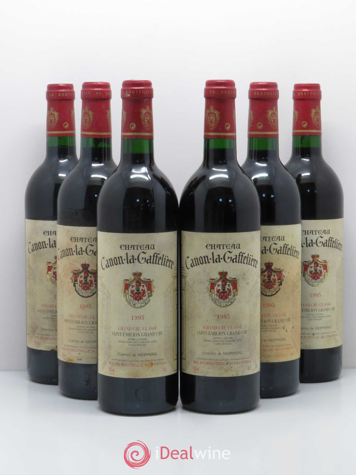 Château Canon la Gaffelière 1er Grand Cru Classé B 1995 - Lot de 6 bouteilles - 0