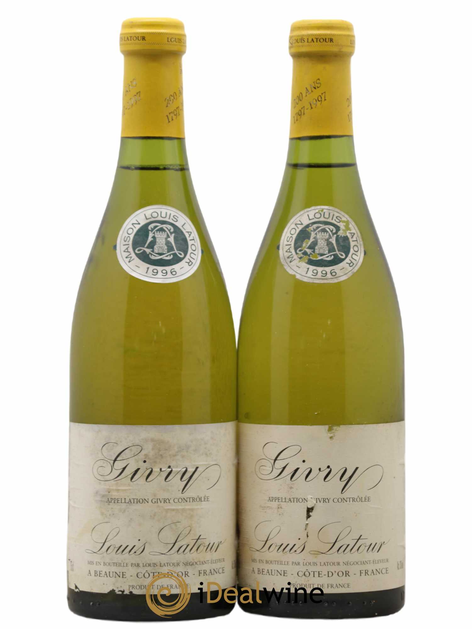 Givry Louis Latour 1996 - Lot de 2 bouteilles - 0