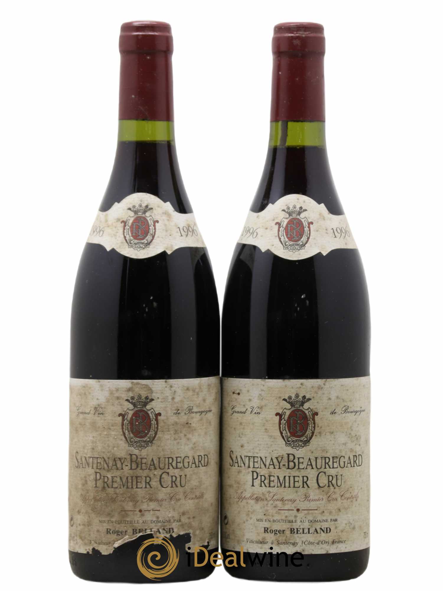 Santenay 1er Cru Beauregard Domaine Roger Belland 1996 - Lot de 2 bouteilles - 0
