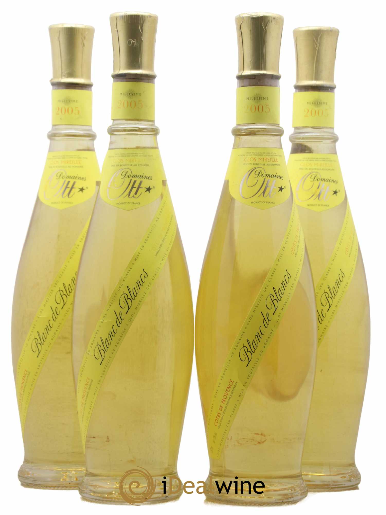 Côtes de Provence Domaines Ott Clos Mireille Blanc de Blancs 2005 - Lot de 4 bouteilles - 0