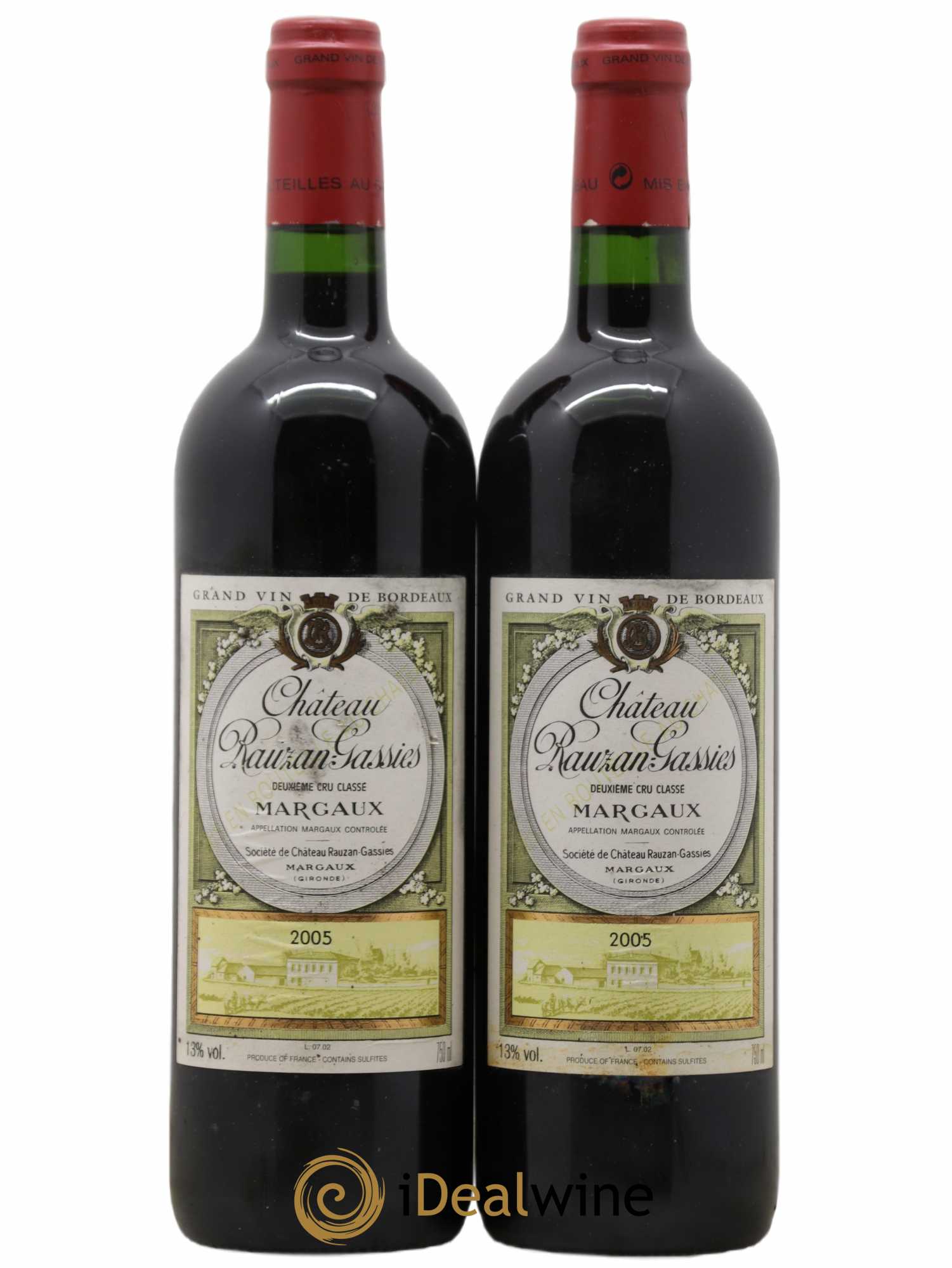 Château Rauzan-Gassies 2ème Grand Cru Classé 2005 - Lot de 2 bouteilles - 0