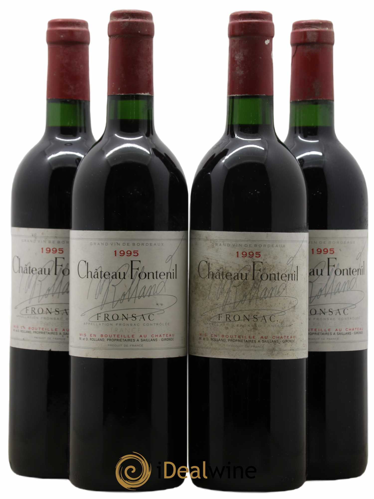 Château Fontenil 1995 - Lot de 4 bouteilles - 0