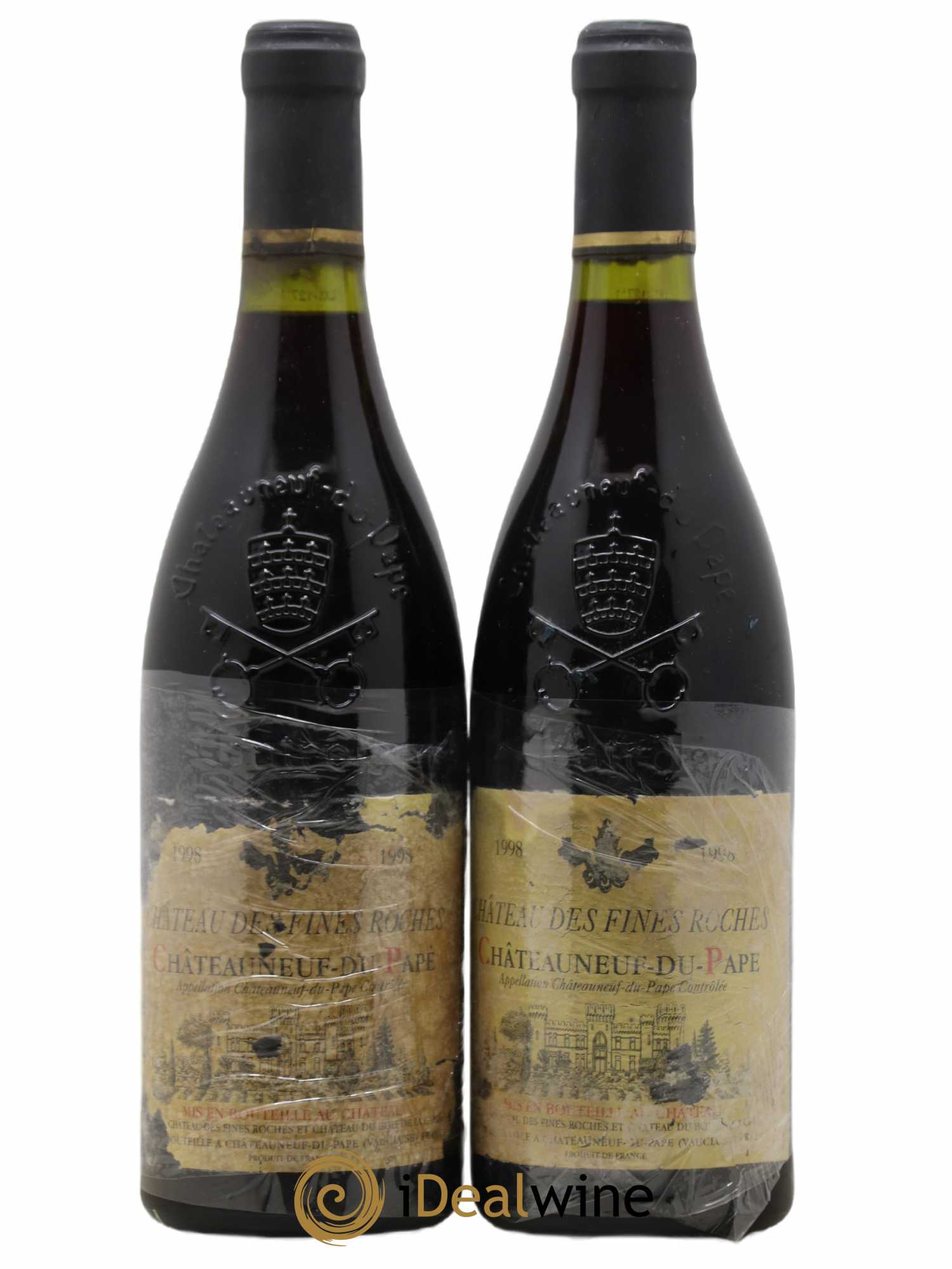 Châteauneuf-du-Pape Château des Fines Roches 1998 - Lot de 2 bouteilles - 0