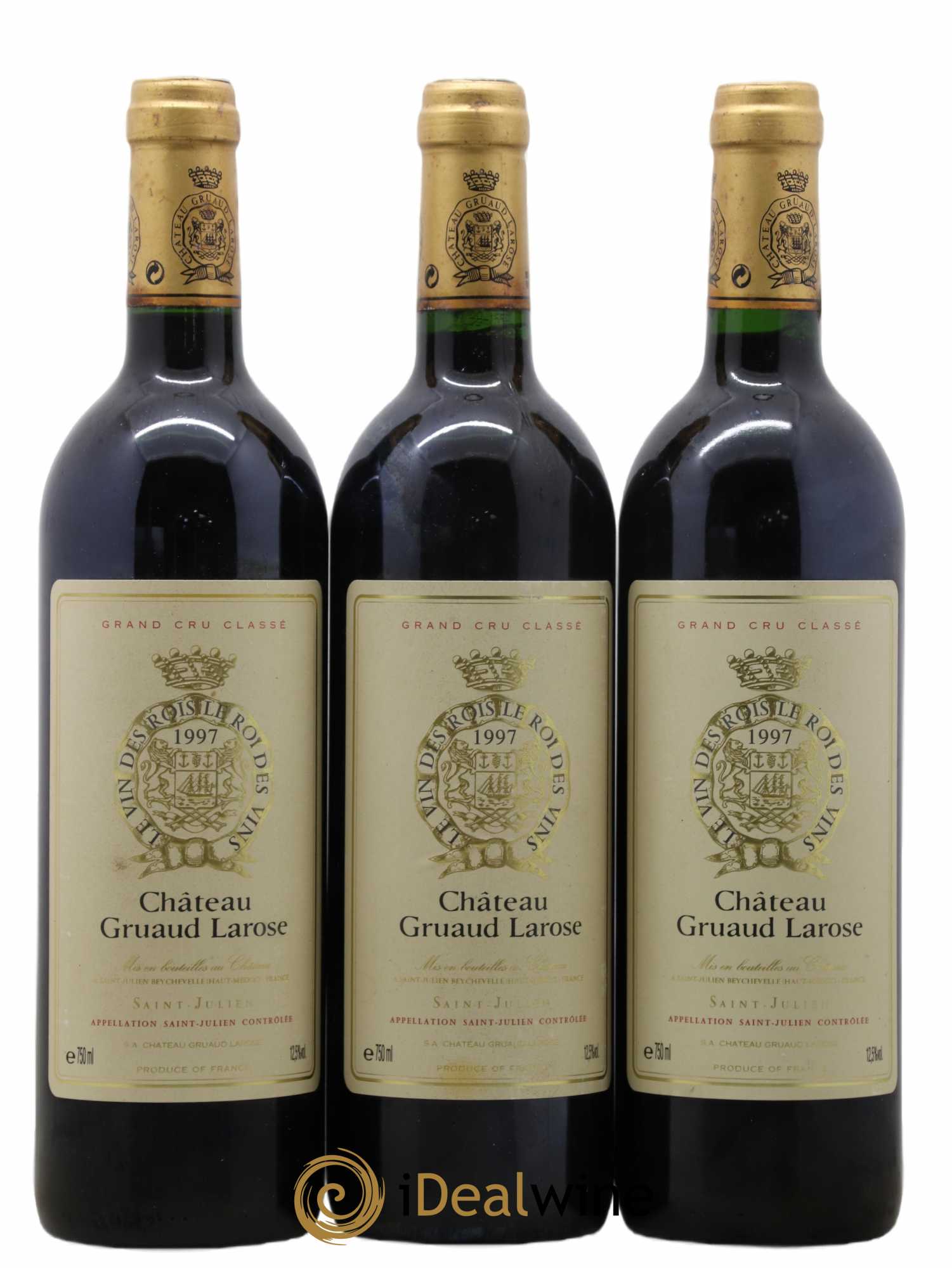 Château Gruaud Larose 2ème Grand Cru Classé 1997 - Lot de 3 bouteilles - 0