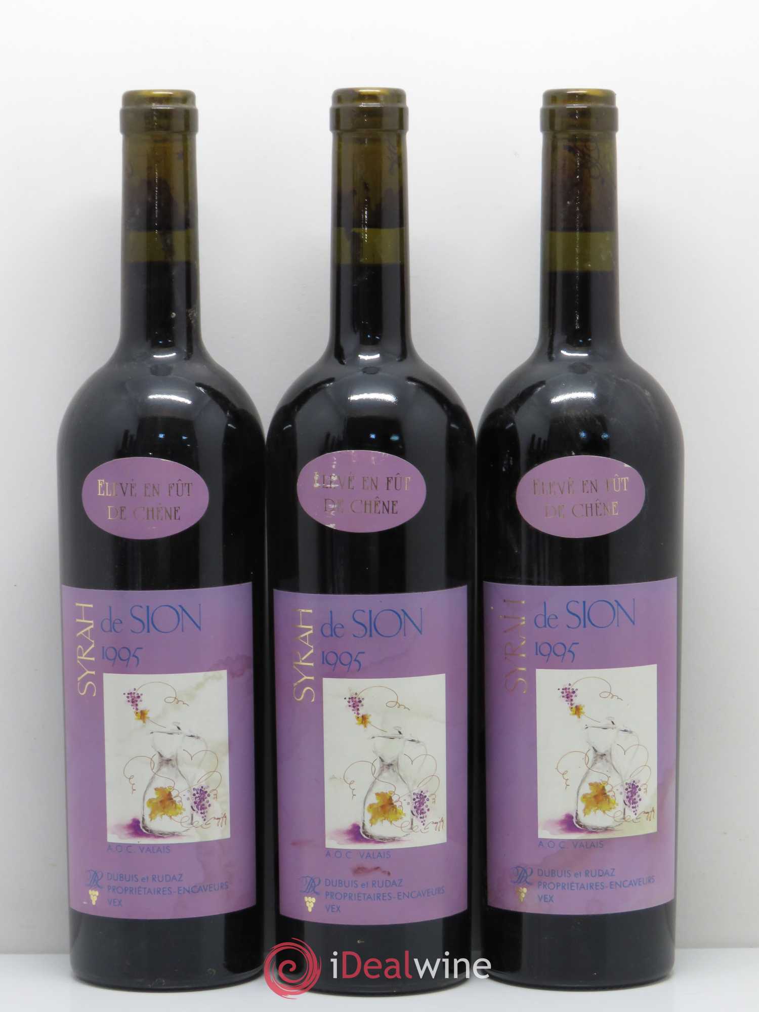 Vins Etrangers Suisse Syrah de Sion 1995 - Posten von 6 Flaschen - 1