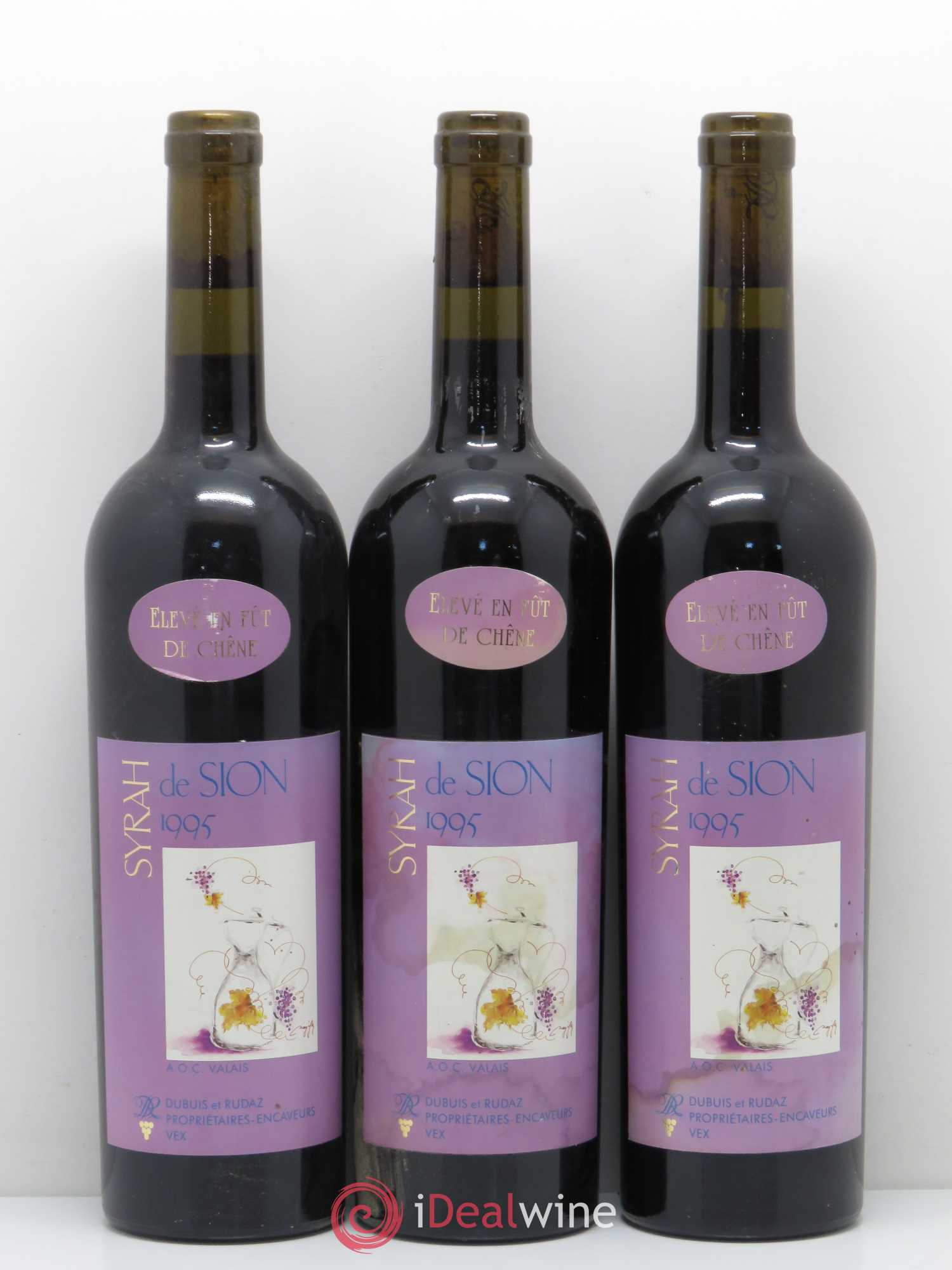 Vins Etrangers Suisse Syrah de Sion 1995 - Posten von 6 Flaschen - 2