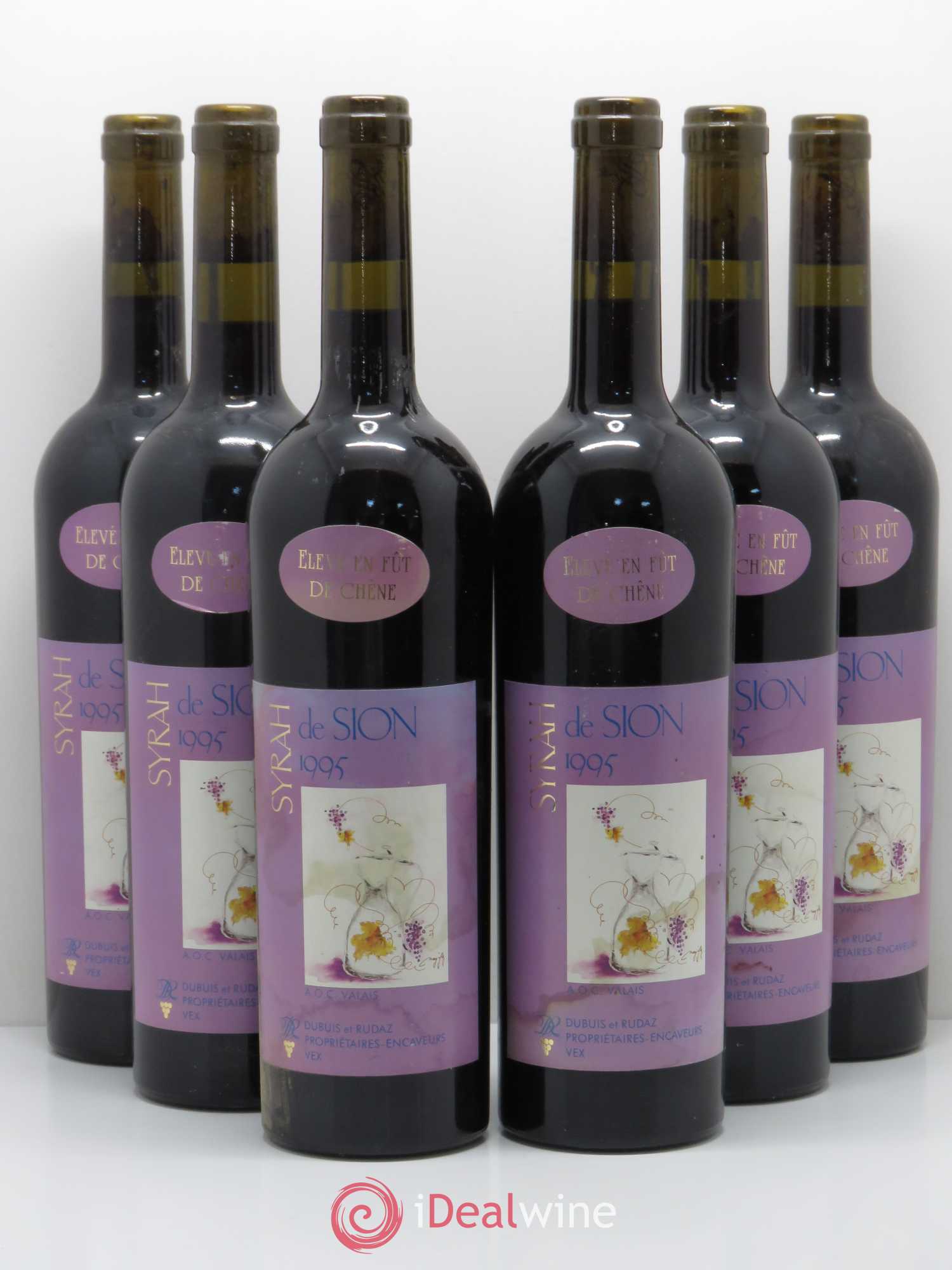 Vins Etrangers Suisse Syrah de Sion 1995 - Posten von 6 Flaschen - 0