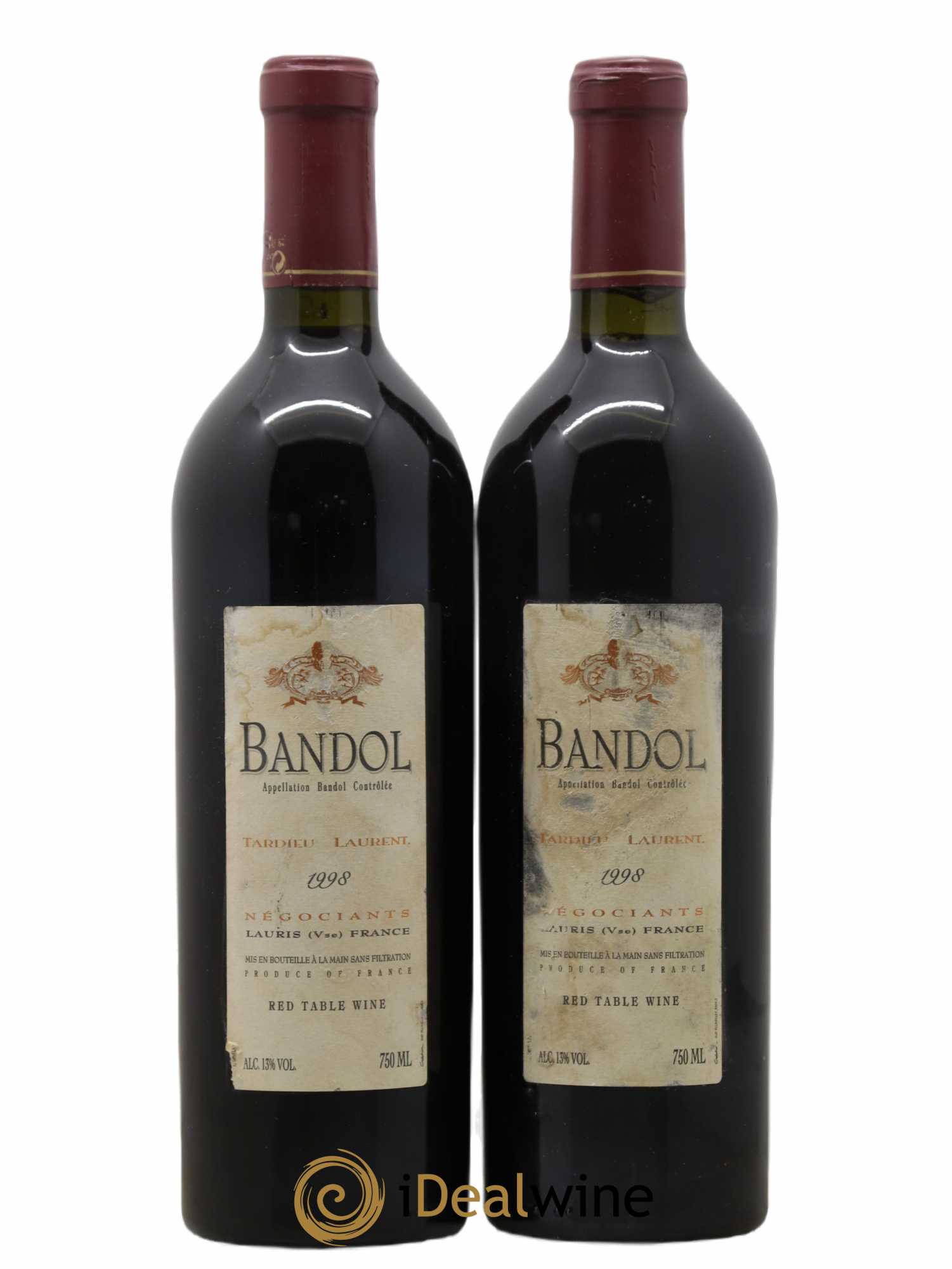 Bandol Domaine Tardieu Laurent 1998 - Lot de 2 bouteilles - 0