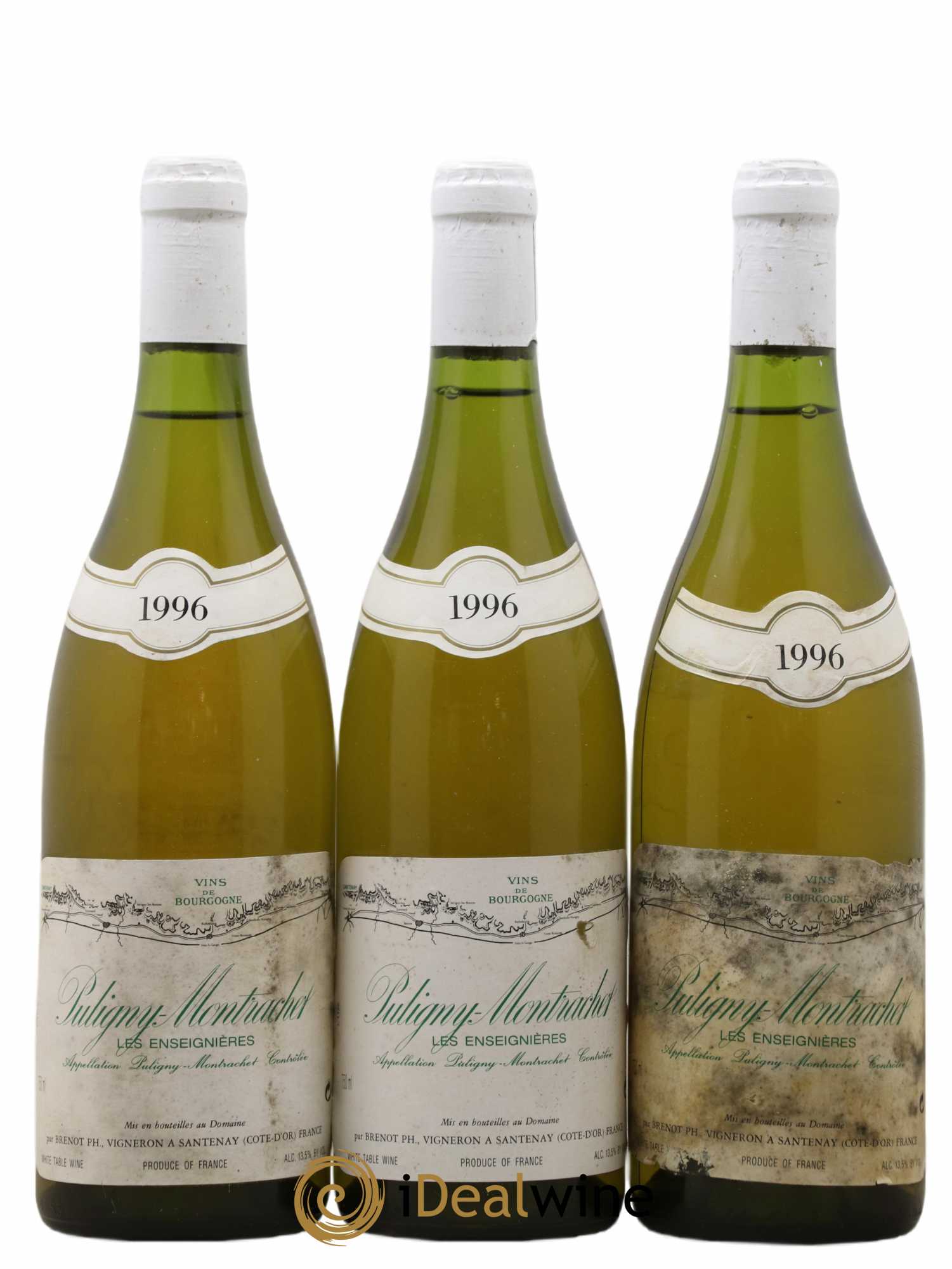 Puligny-Montrachet Les Enseignères Domaine Brenot 1996 - Posten von 3 Flaschen - 0