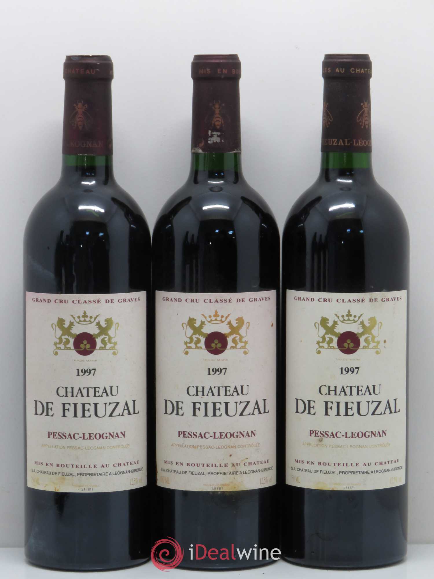 Château de Fieuzal Cru Classé de Graves 1997 - Lot de 6 bouteilles - 1