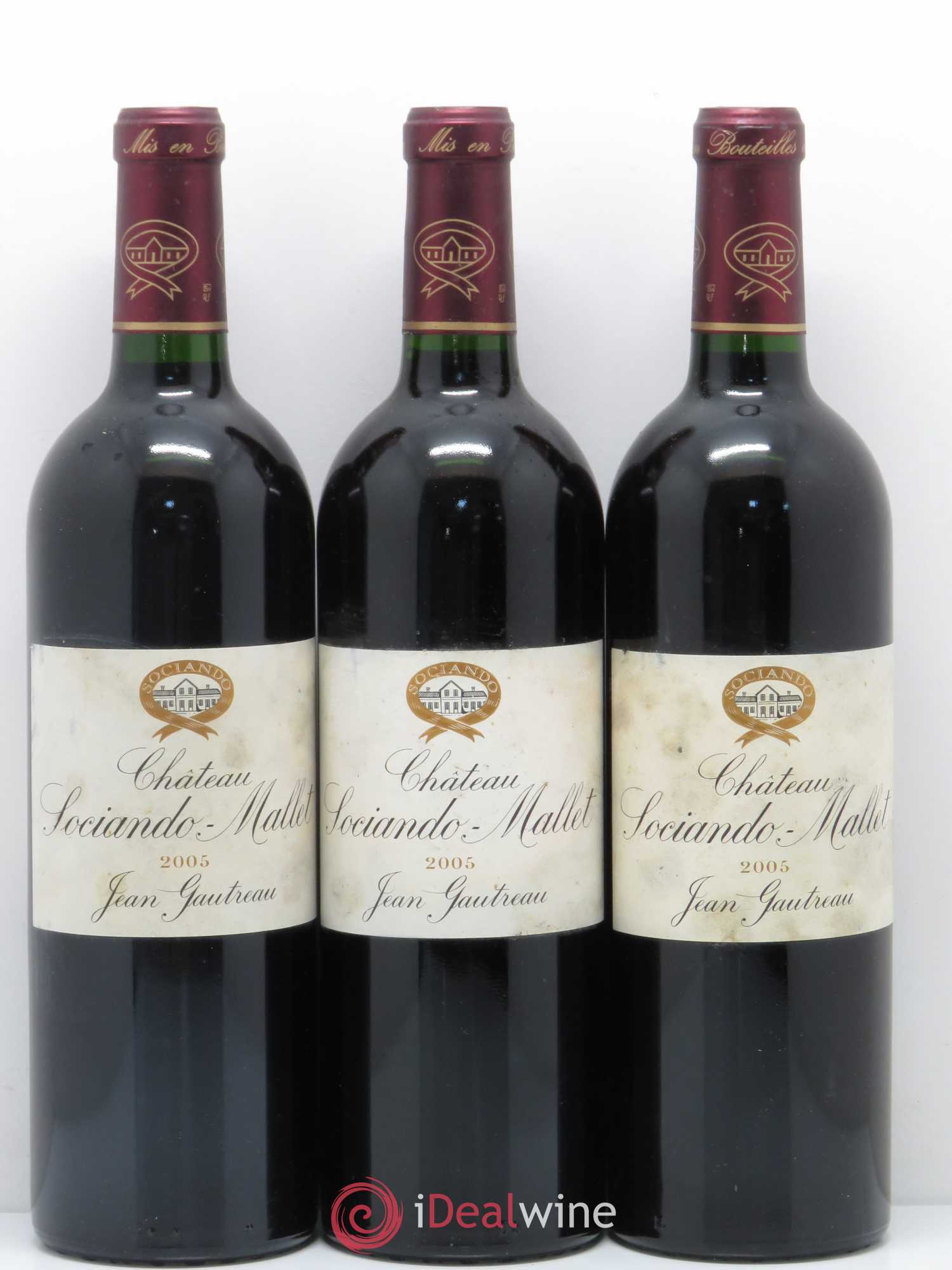 Château Sociando Mallet 2005 - Lot de 12 bouteilles - 1