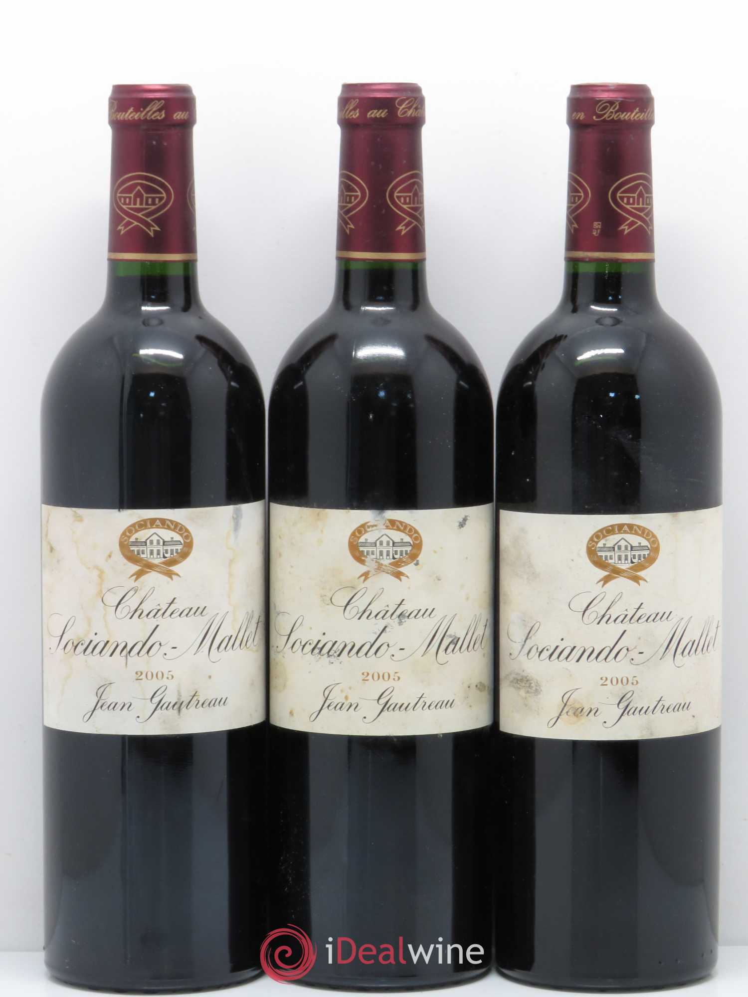 Château Sociando Mallet 2005 - Lot de 12 bouteilles - 2