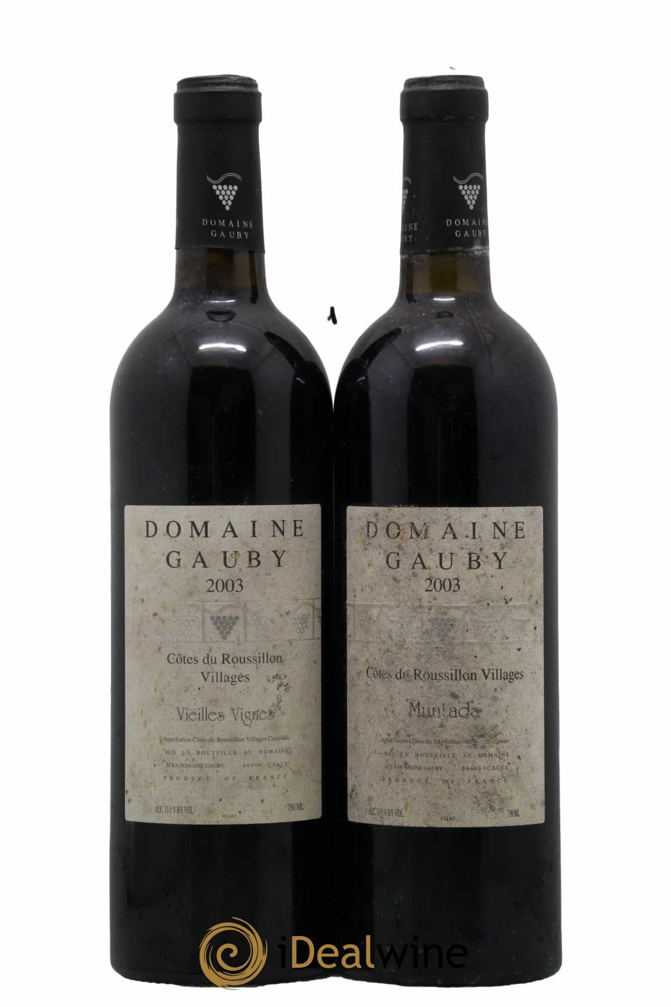 Côtes Catalanes (anciennement Côtes du Roussillon Villages) La Muntada Gauby (Domaine) 2003 - Lot de 2 bouteilles - 0