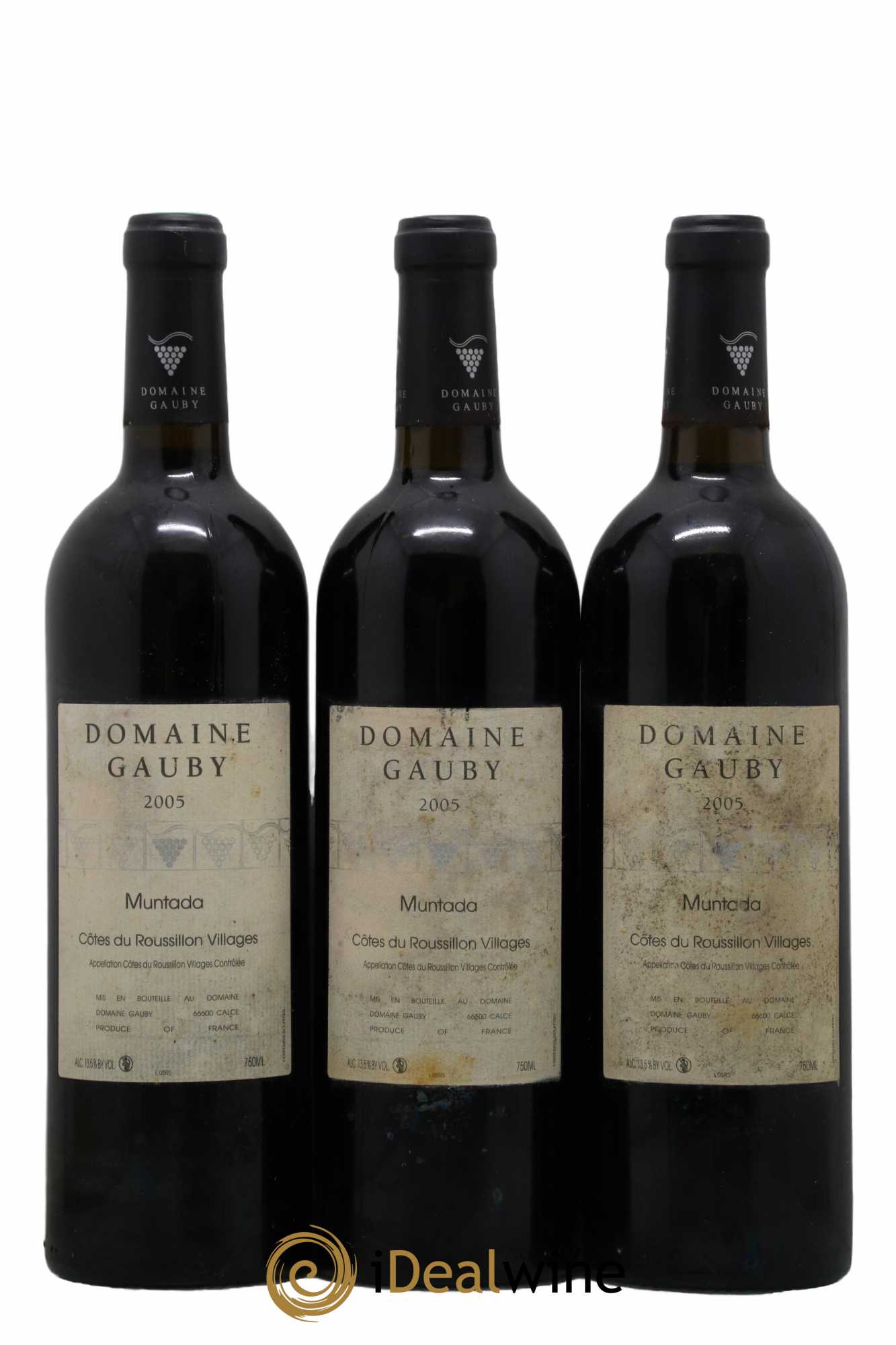 Côtes Catalanes (anciennement Côtes du Roussillon Villages) La Muntada Gauby (Domaine) 2005 - Lot de 3 bouteilles - 0