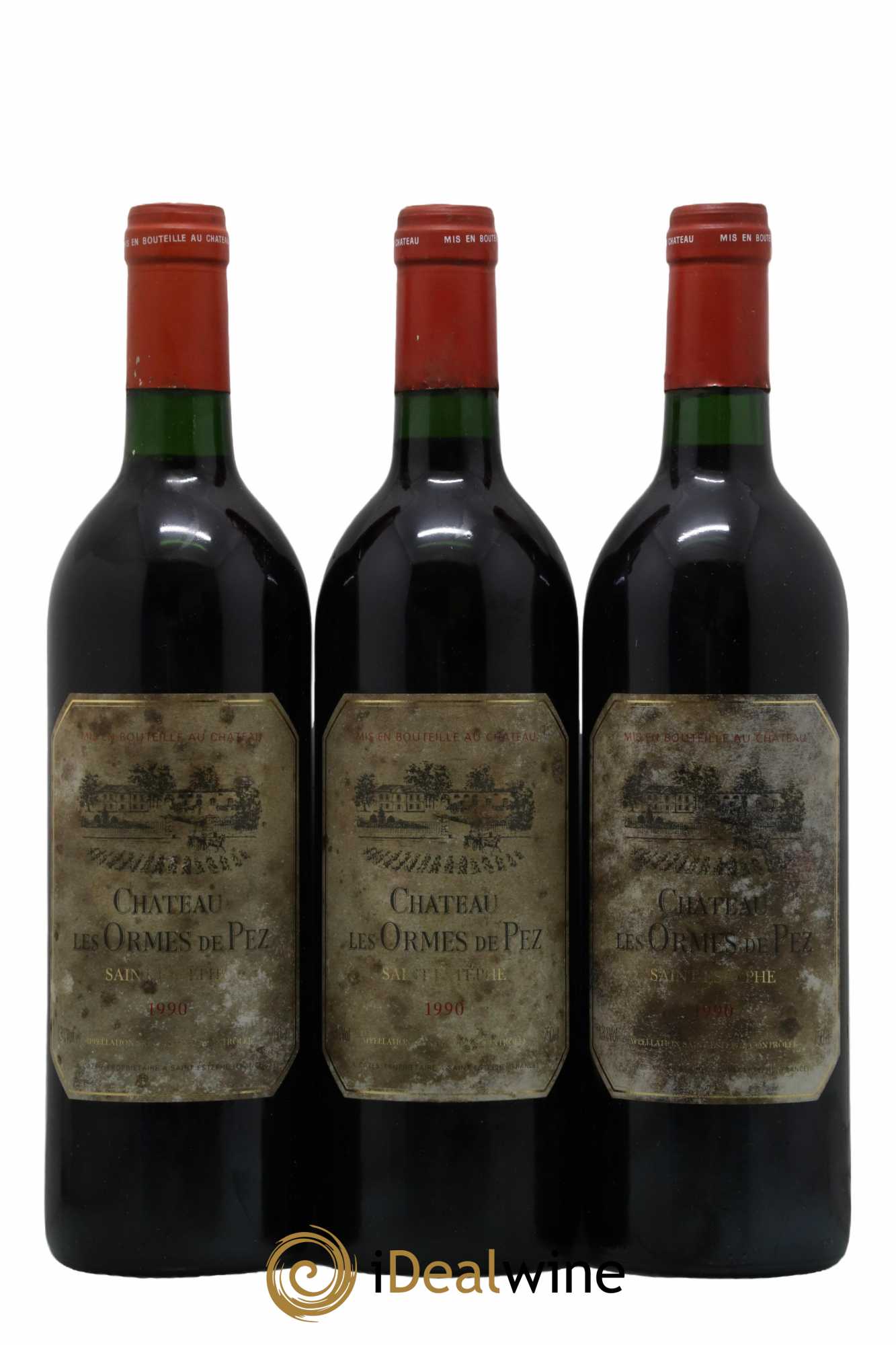 Château les Ormes de Pez 1990 - Lot de 3 bouteilles - 0