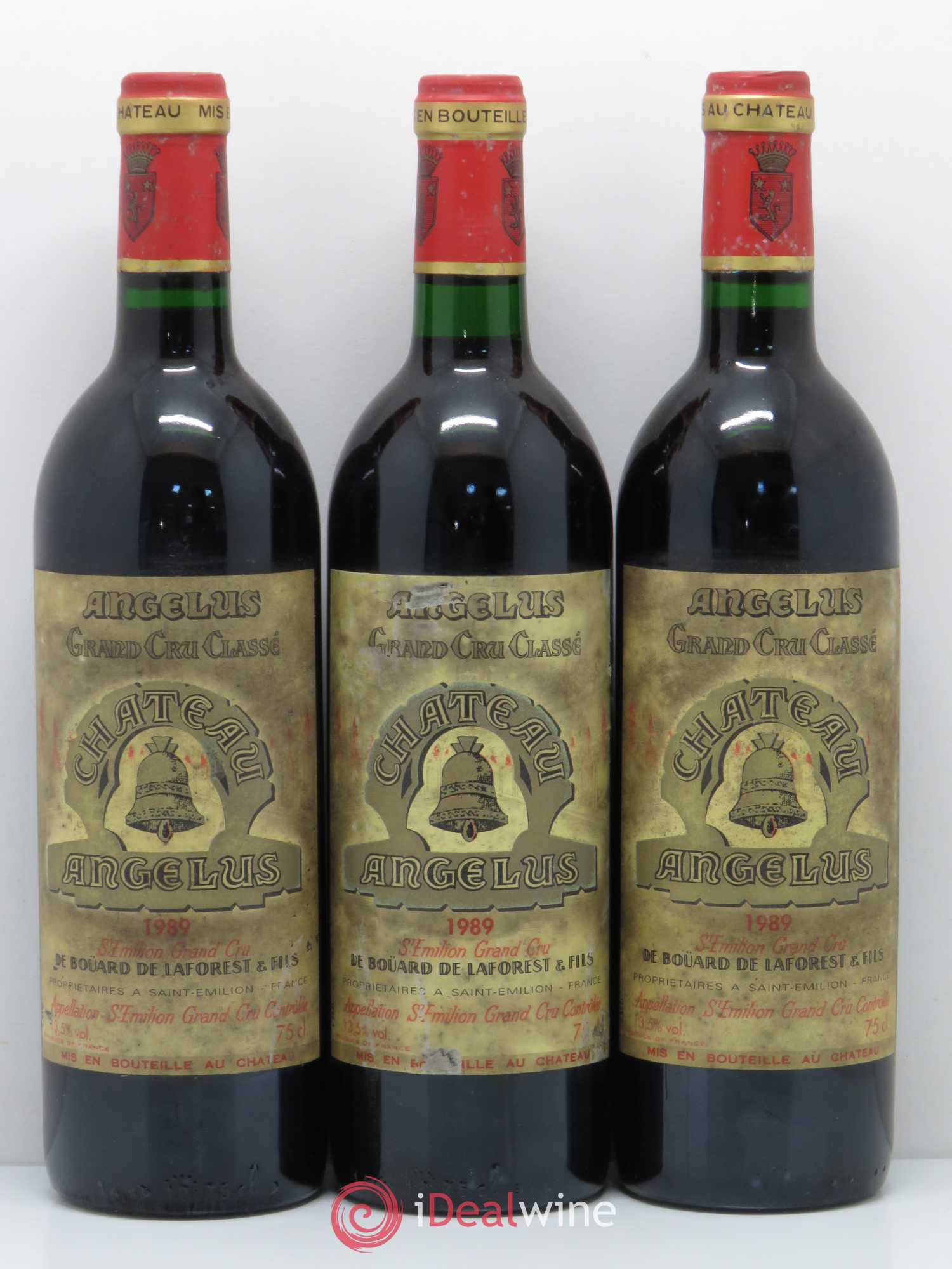 Château Angélus 1er Grand Cru Classé A 1989 - Lot de 12 bouteilles - 1
