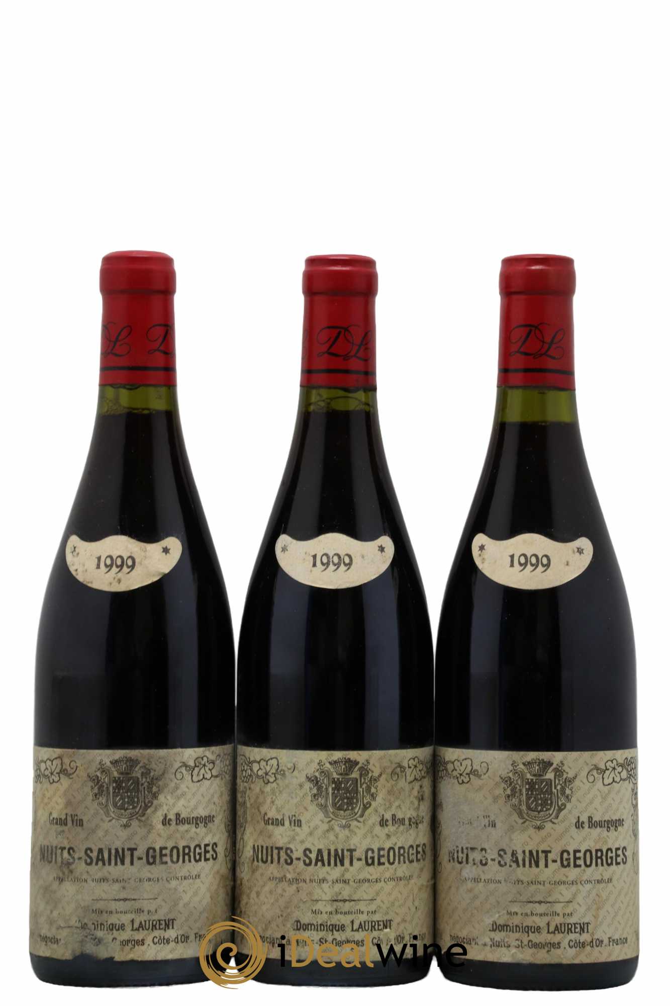 Nuits-Saint-Georges Dominique Laurent 1999 - Lot de 3 bouteilles - 0