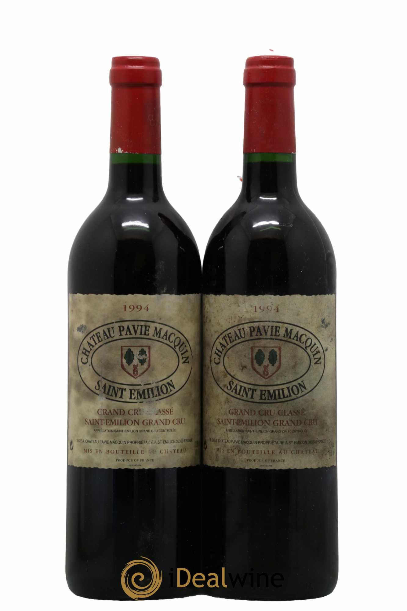 Château Pavie Macquin 1er Grand Cru Classé B 1994 - Lot de 2 bouteilles - 0