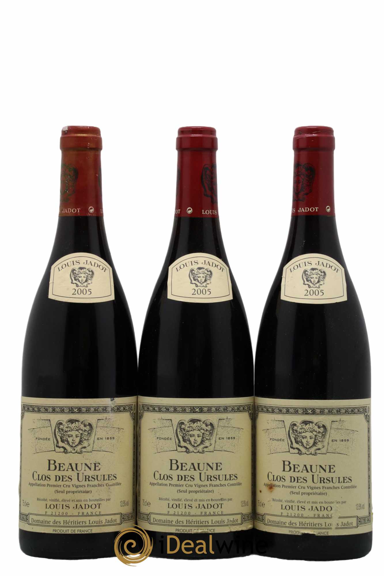 Beaune 1er Cru Clos des Ursules Maison Louis Jadot 2005 - Lot de 3 bouteilles - 0
