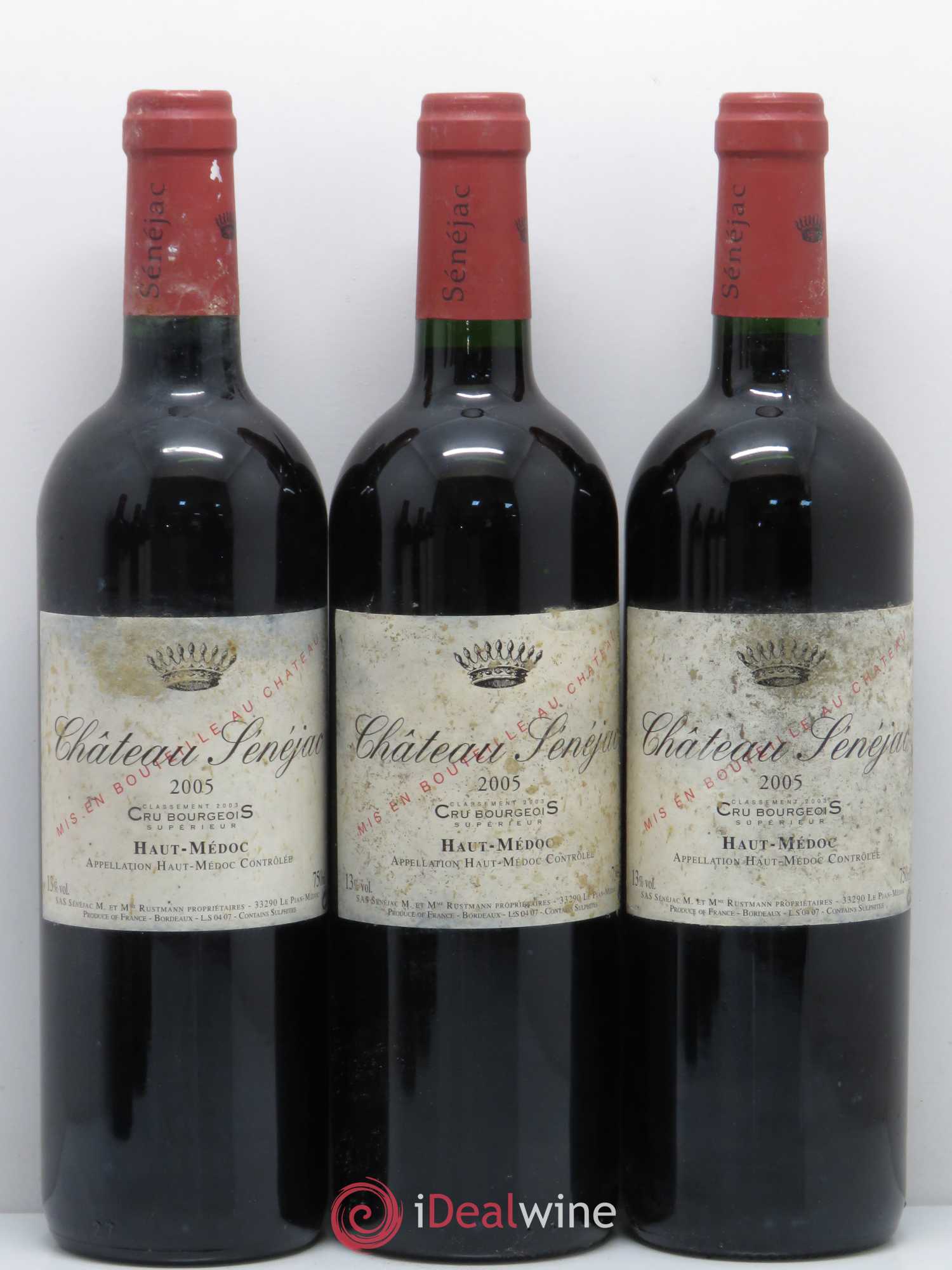 Château Sénejac Cru Bourgeois 2005 - Lot de 6 bouteilles - 1