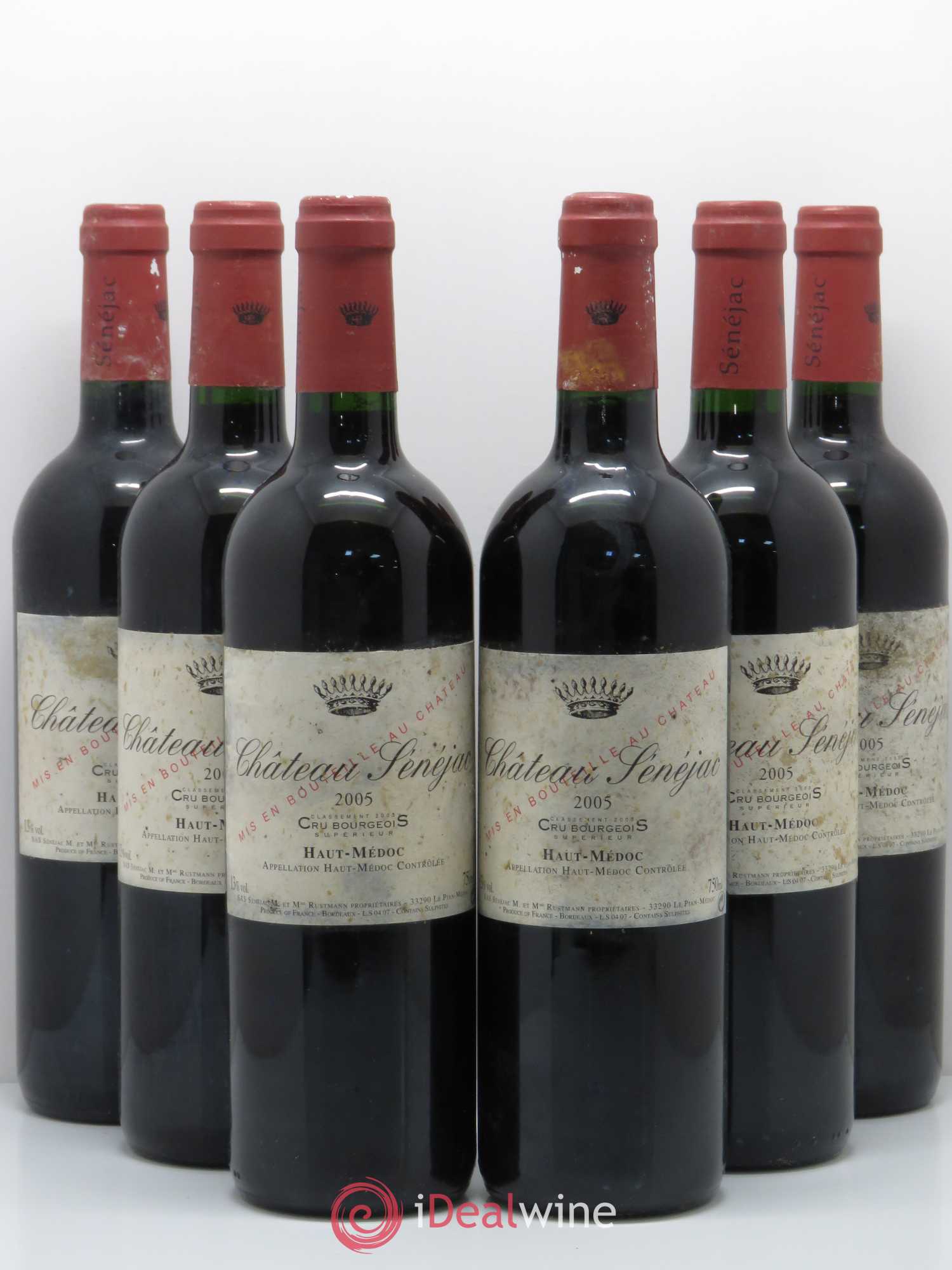 Château Sénejac Cru Bourgeois 2005 - Lot de 6 bouteilles - 0