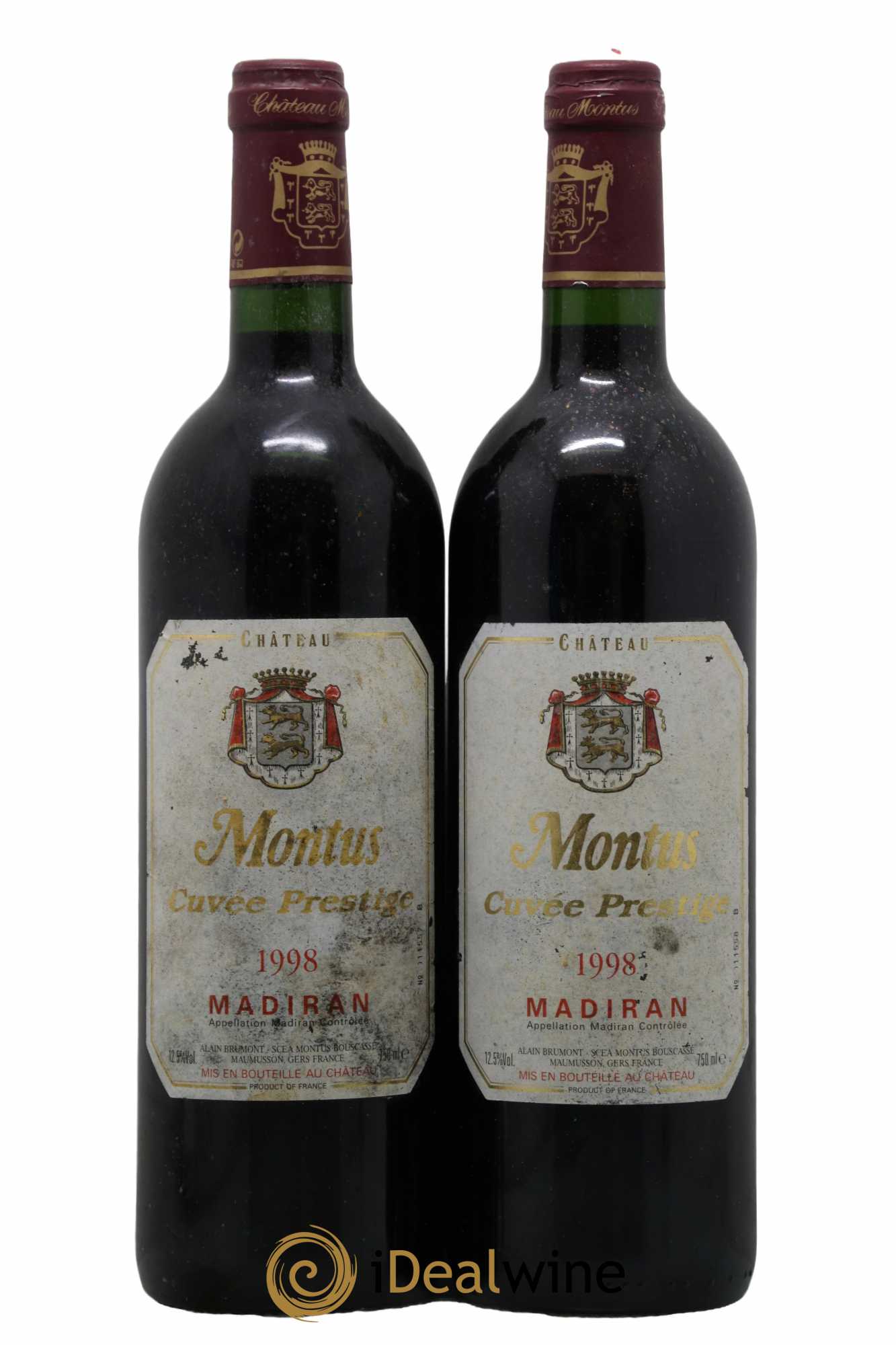 Madiran Château Montus-Prestige Alain Brumont 1998 - Lot de 2 bouteilles - 0
