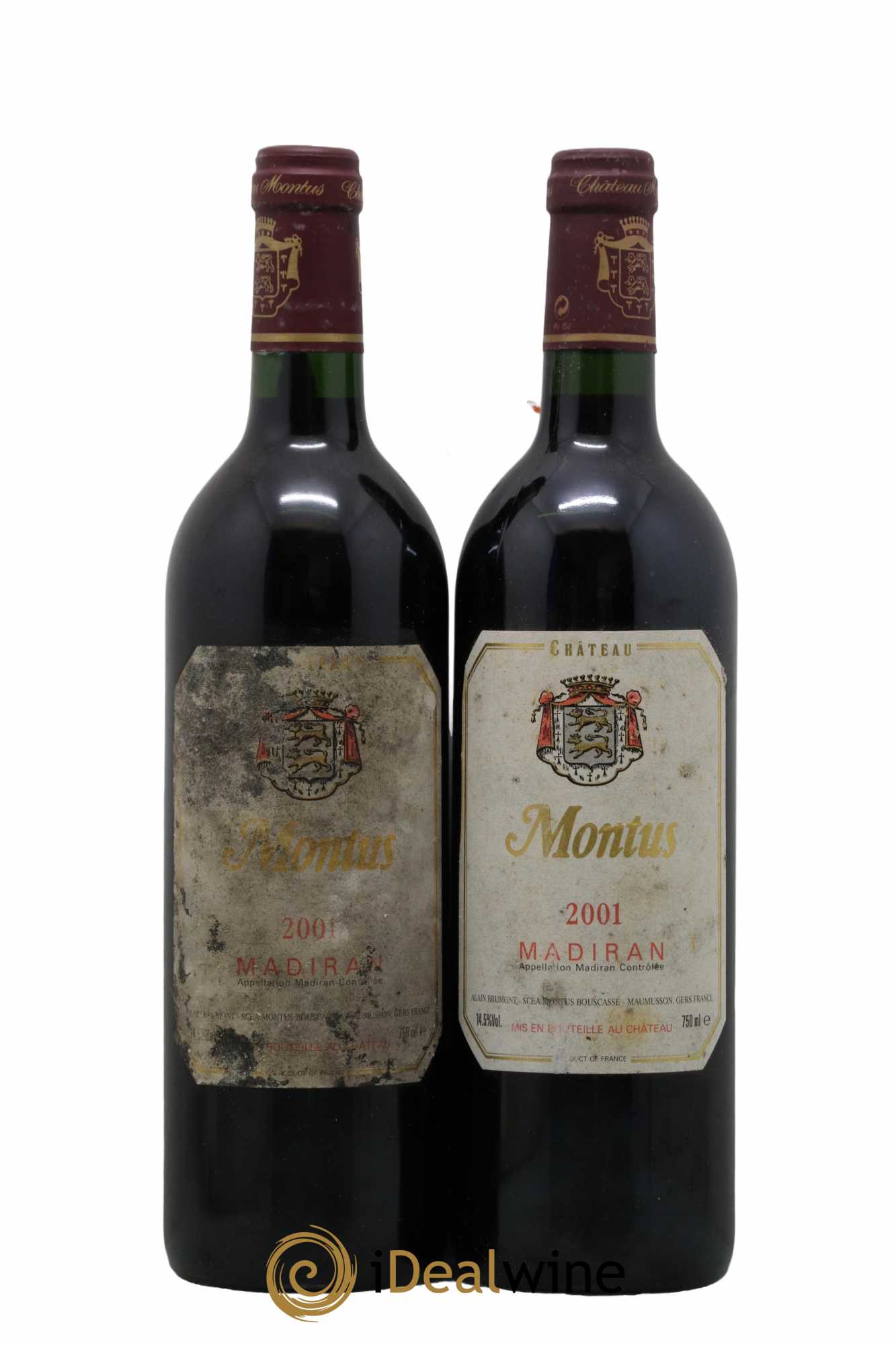 Madiran Château Montus Alain Brumont 2001 - Lot de 2 bouteilles - 0