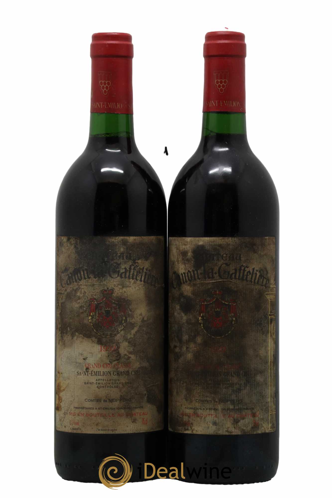 Château Canon la Gaffelière 1er Grand Cru Classé B 1992 - Lot de 2 bouteilles - 0