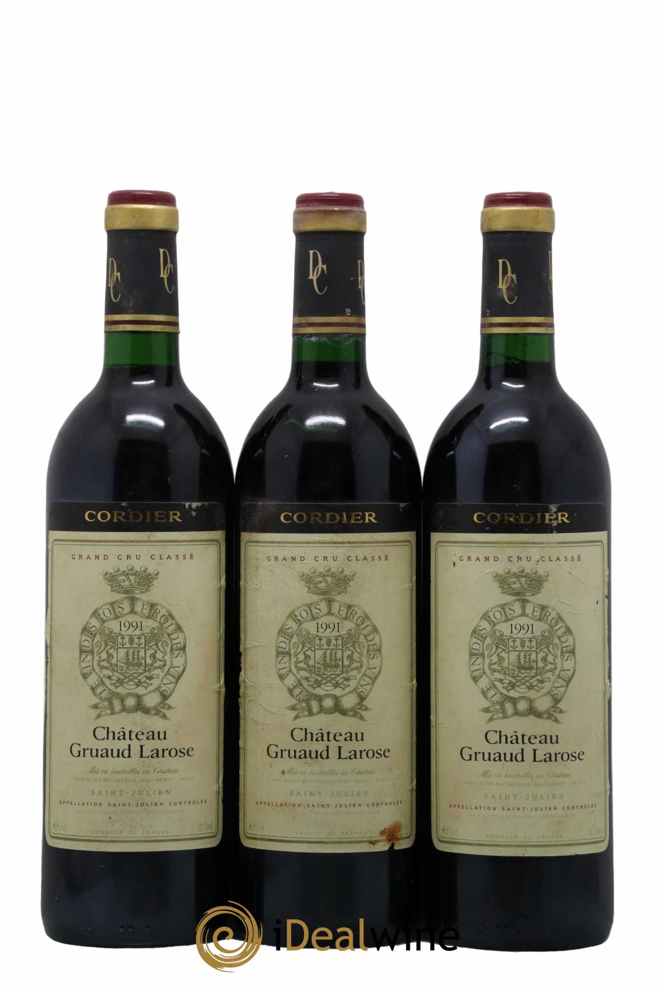 Château Gruaud Larose 2ème Grand Cru Classé 1991 - Lot de 3 bouteilles - 0