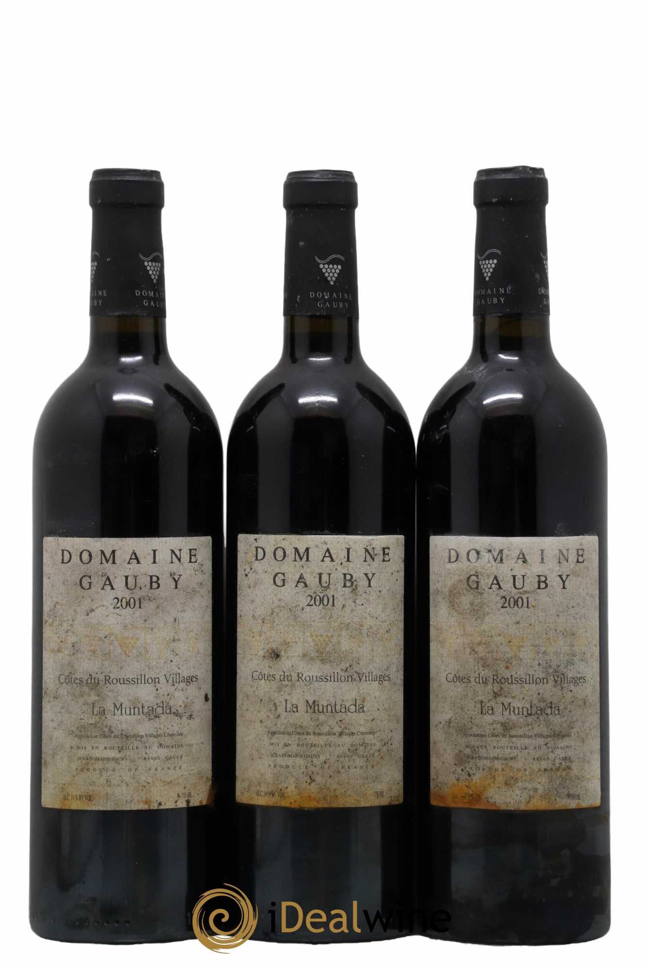 Côtes Catalanes (anciennement Côtes du Roussillon Villages) La Muntada Gauby (Domaine) 2001 - Lot de 3 bouteilles - 0
