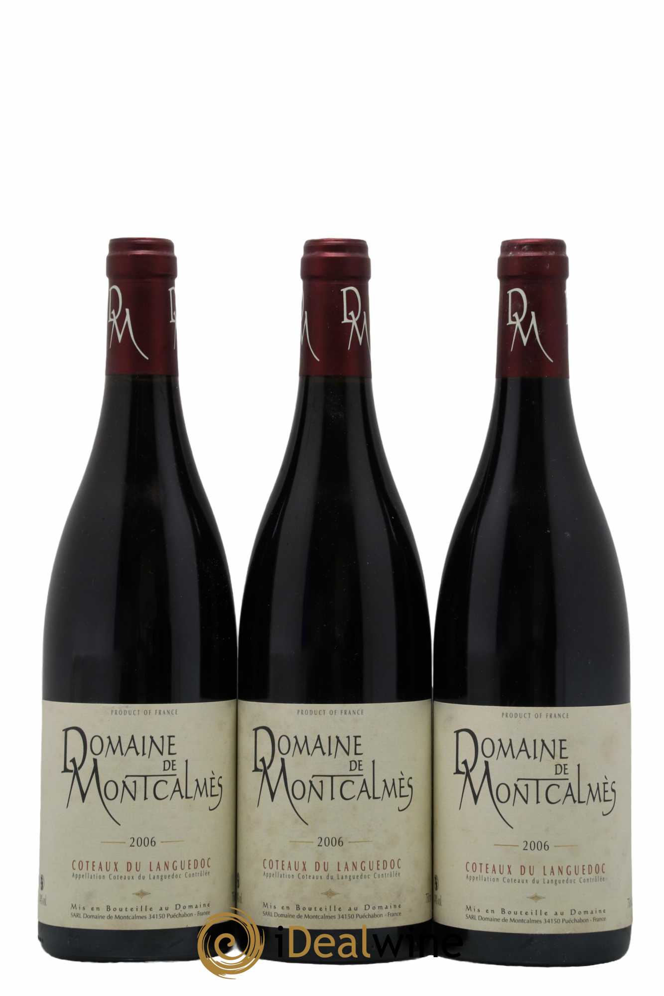 Coteaux du Languedoc Domaine de Montcalmès Frédéric Pourtalié 2006 - Lot de 3 bouteilles - 0