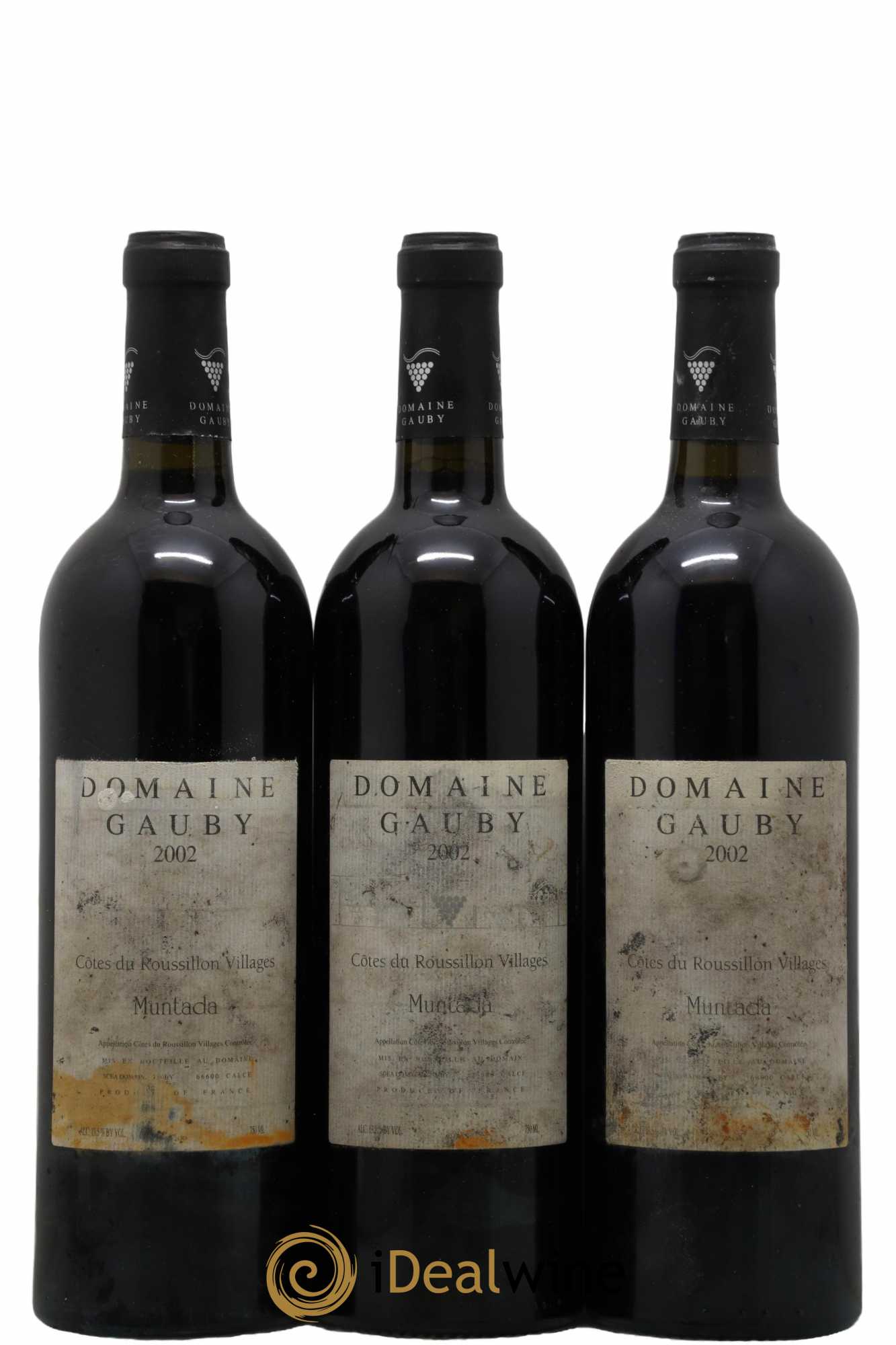Côtes Catalanes (anciennement Côtes du Roussillon Villages) La Muntada Gauby (Domaine) 2002 - Lot de 3 bouteilles - 0