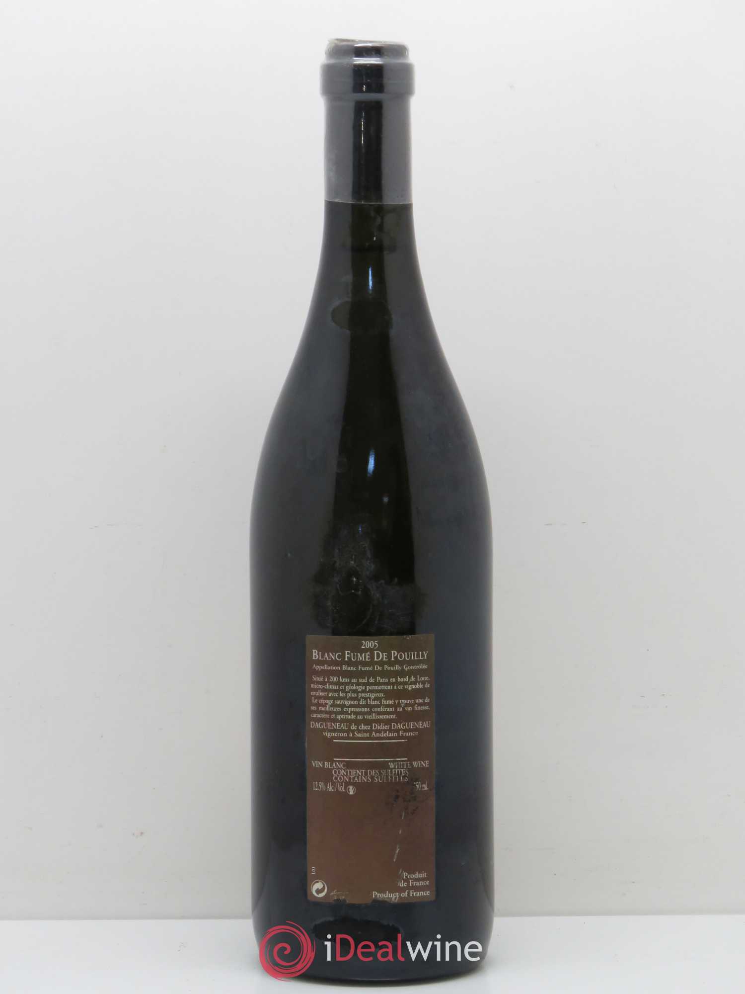 Vin de France (anciennement Pouilly-Fumé) Pur Sang Dagueneau (Domaine Didier - Louis-Benjamin) 2005 - Lot de 1 bouteille - 1