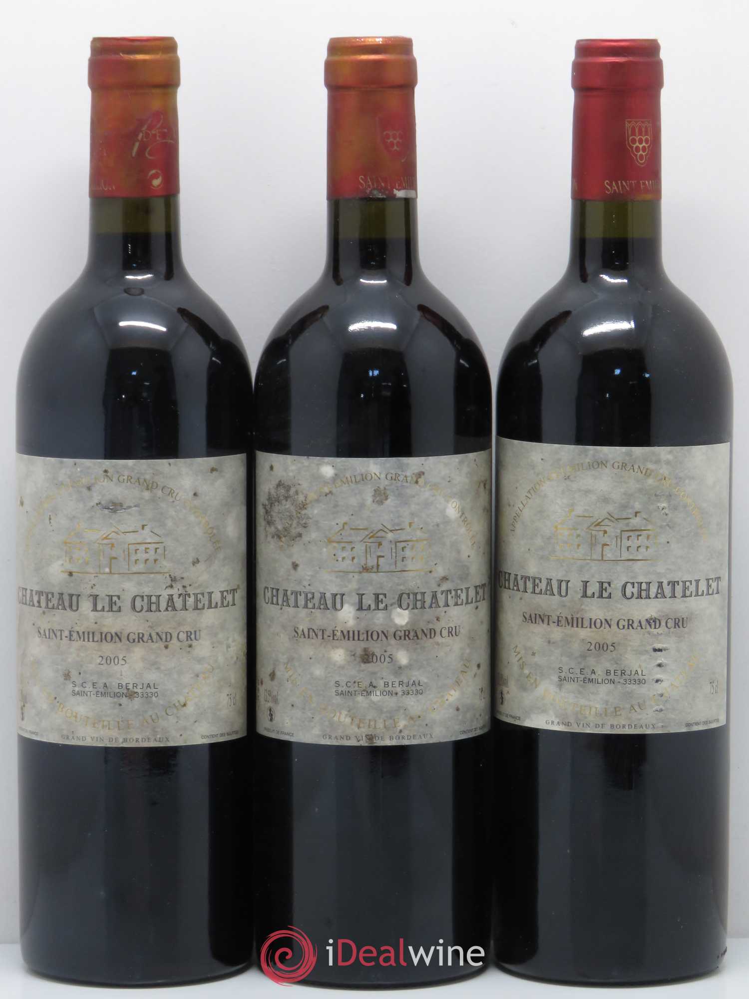 Saint-Émilion Grand Cru Château le Chatelet 2005 - Posten von 12 Flaschen - 2