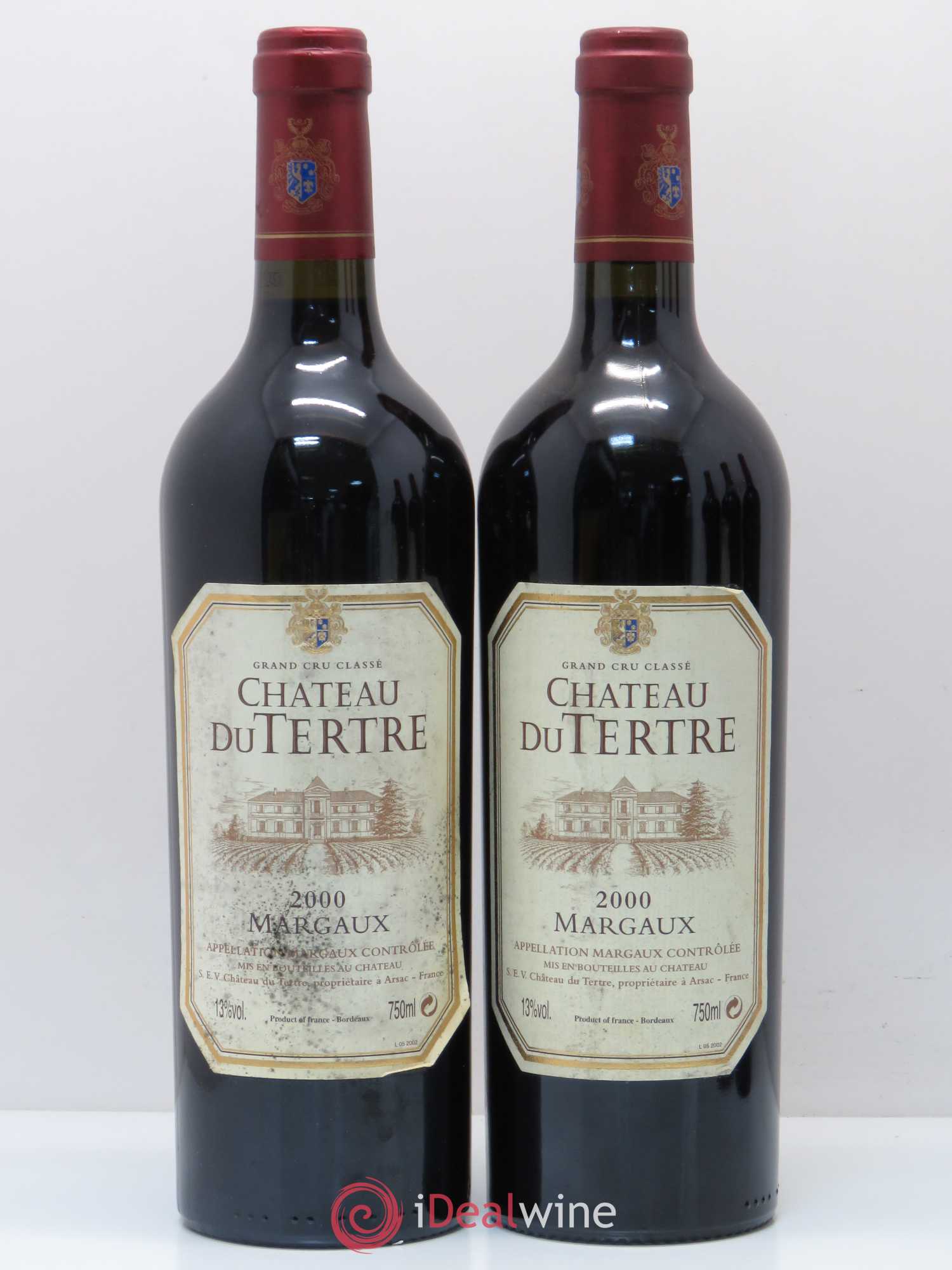 Château du Tertre 5ème Grand Cru Classé 2000 - Lot de 5 bouteilles - 1