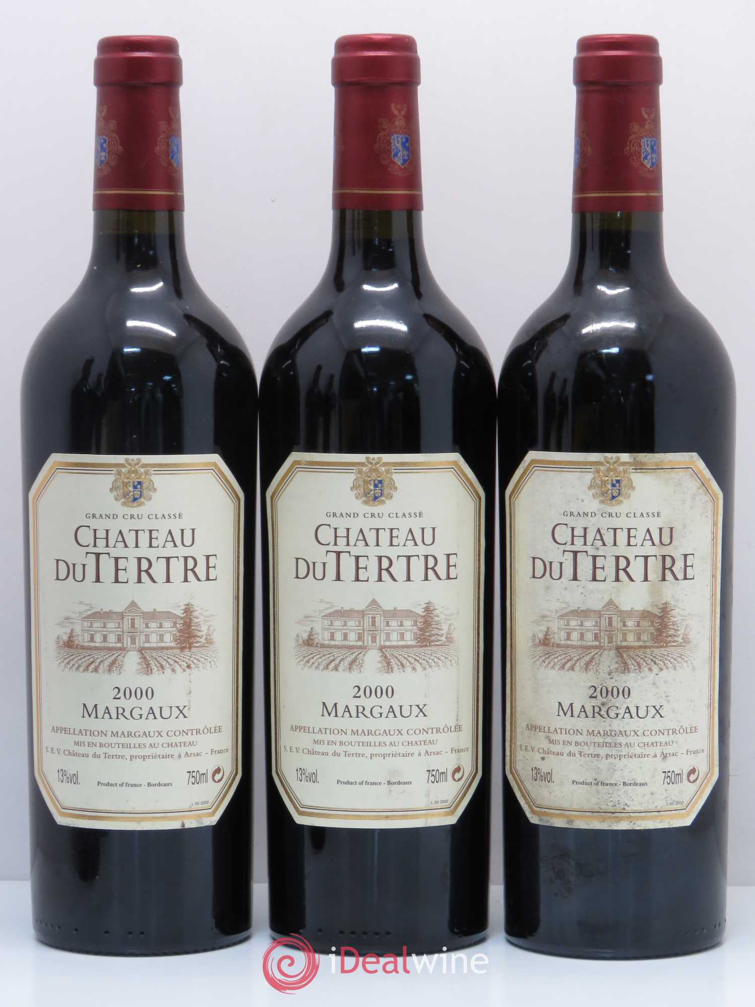 Château du Tertre 5ème Grand Cru Classé 2000 - Lot de 5 bouteilles - 2