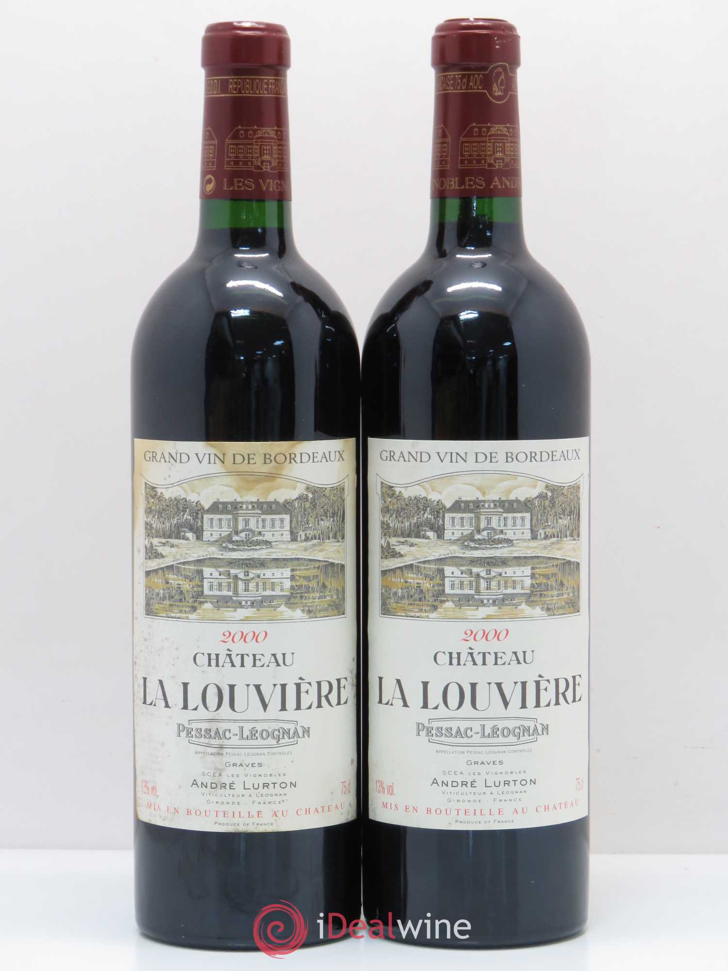 Château la Louvière 2000 - Lot de 2 bouteilles - 0