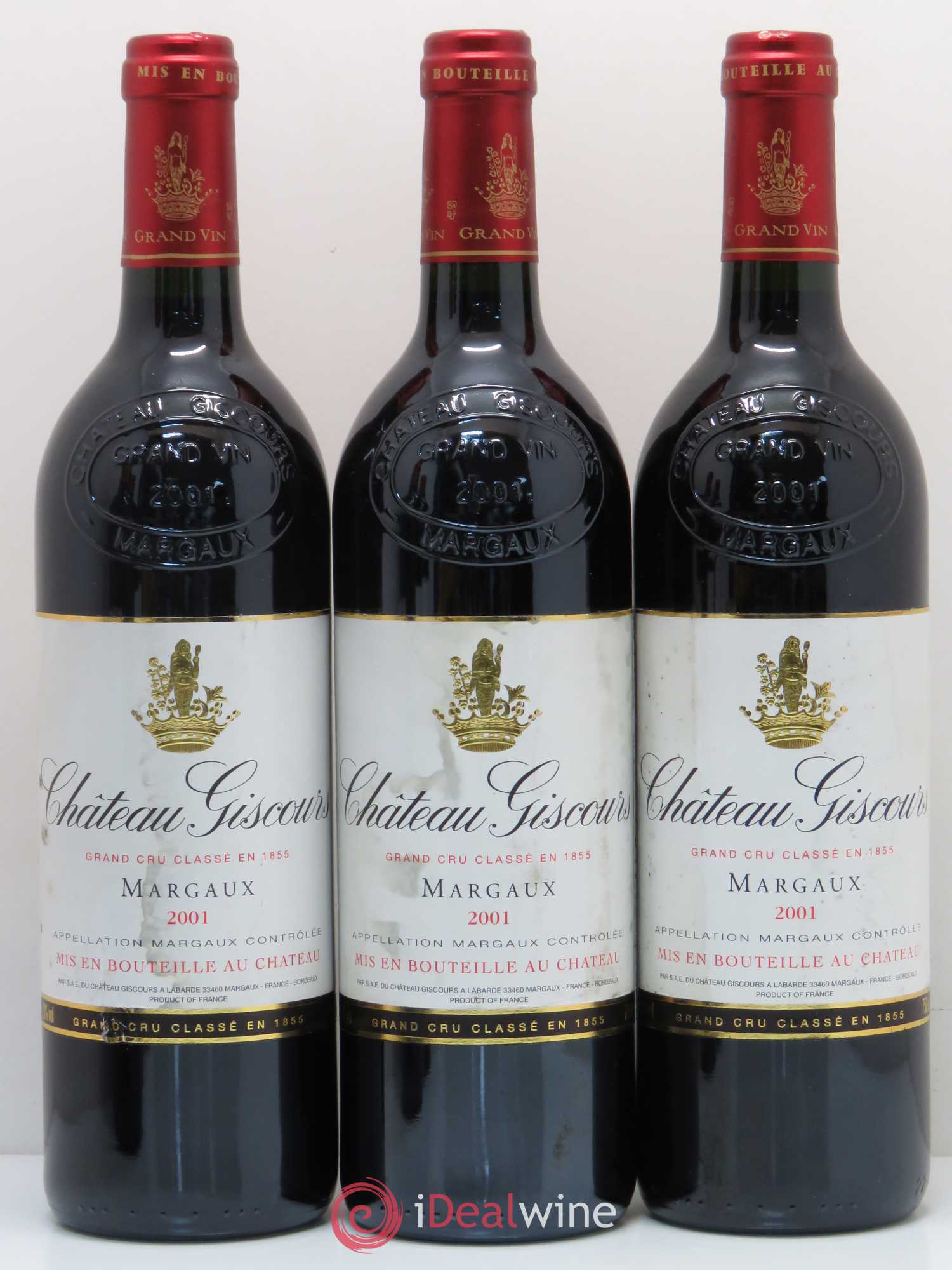 Château Giscours 3ème Grand Cru Classé 2001 - Lot de 5 bouteilles - 2
