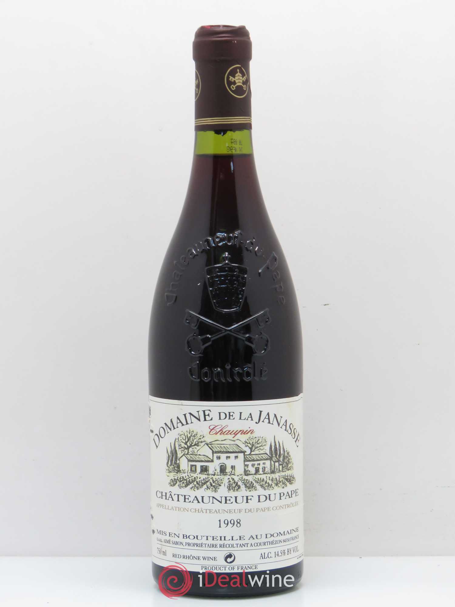 Châteauneuf-du-Pape Cuvée Chaupin La Janasse (Domaine de) 1998 - Lot de 1 bouteille - 0