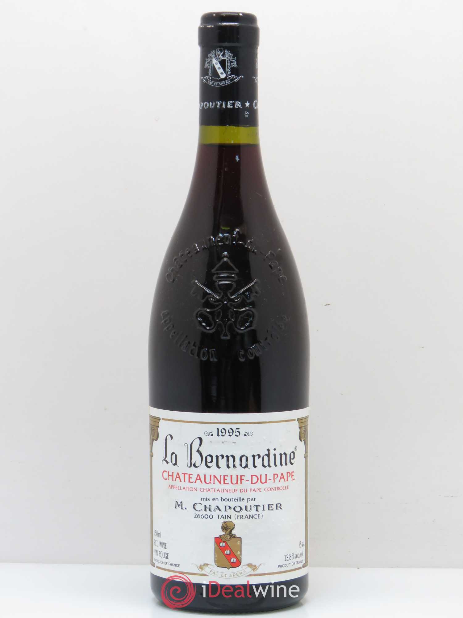 Châteauneuf-du-Pape La Bernardine Chapoutier 1995 - Lot de 1 bouteille - 0