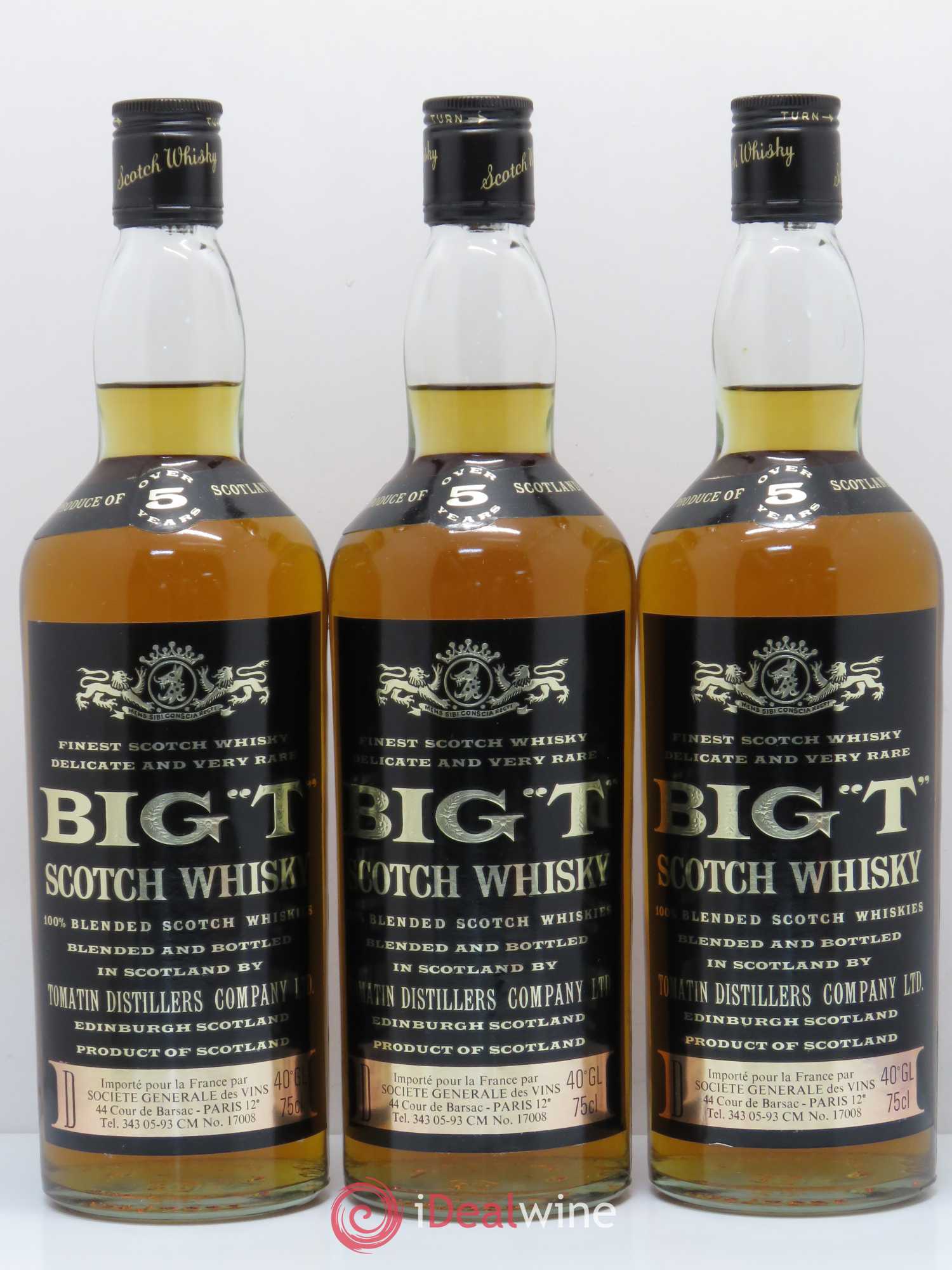 Whisky Big T 5 years old - Posten von 3 Flaschen - 0