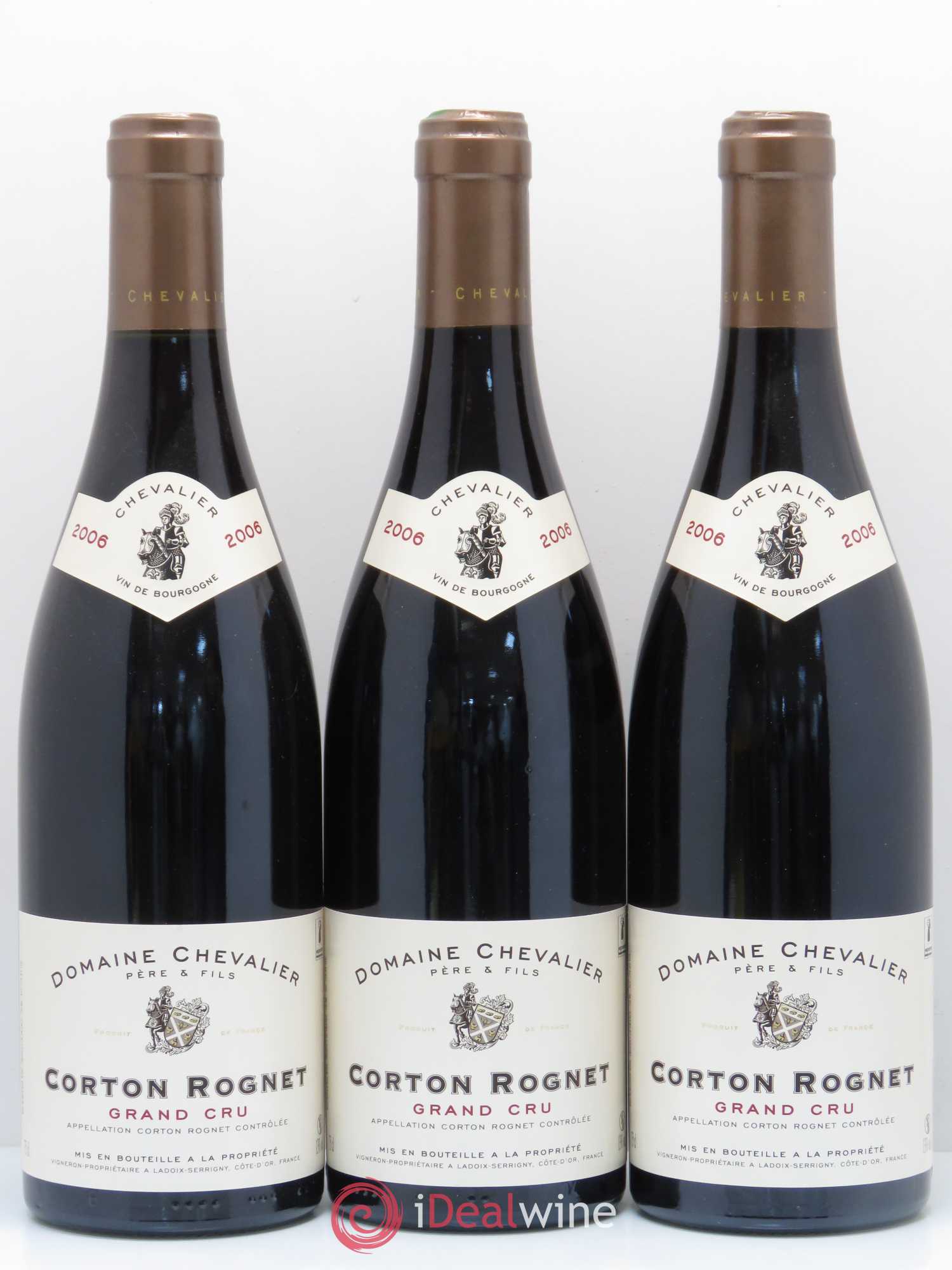 Corton Grand Cru Le Rognet Domaine Chevalier 2006 - Lot de 3 bouteilles - 0
