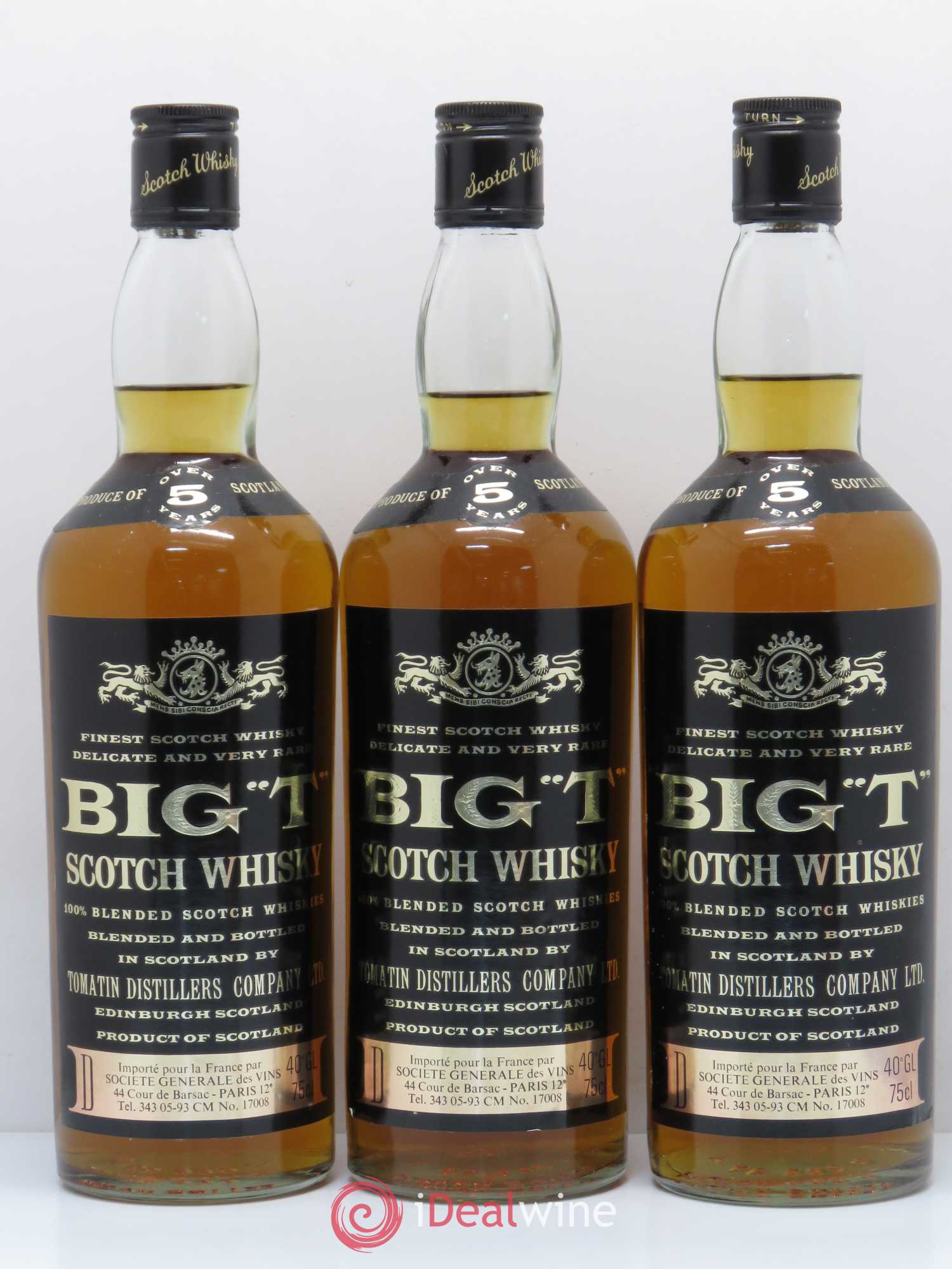 Whisky Big T 5 years old - Posten von 3 Flaschen - 0