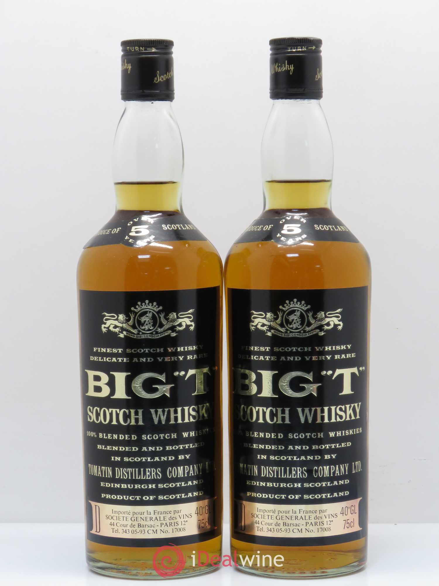 Whisky Big T 5 years old - Posten von 2 Flaschen - 0