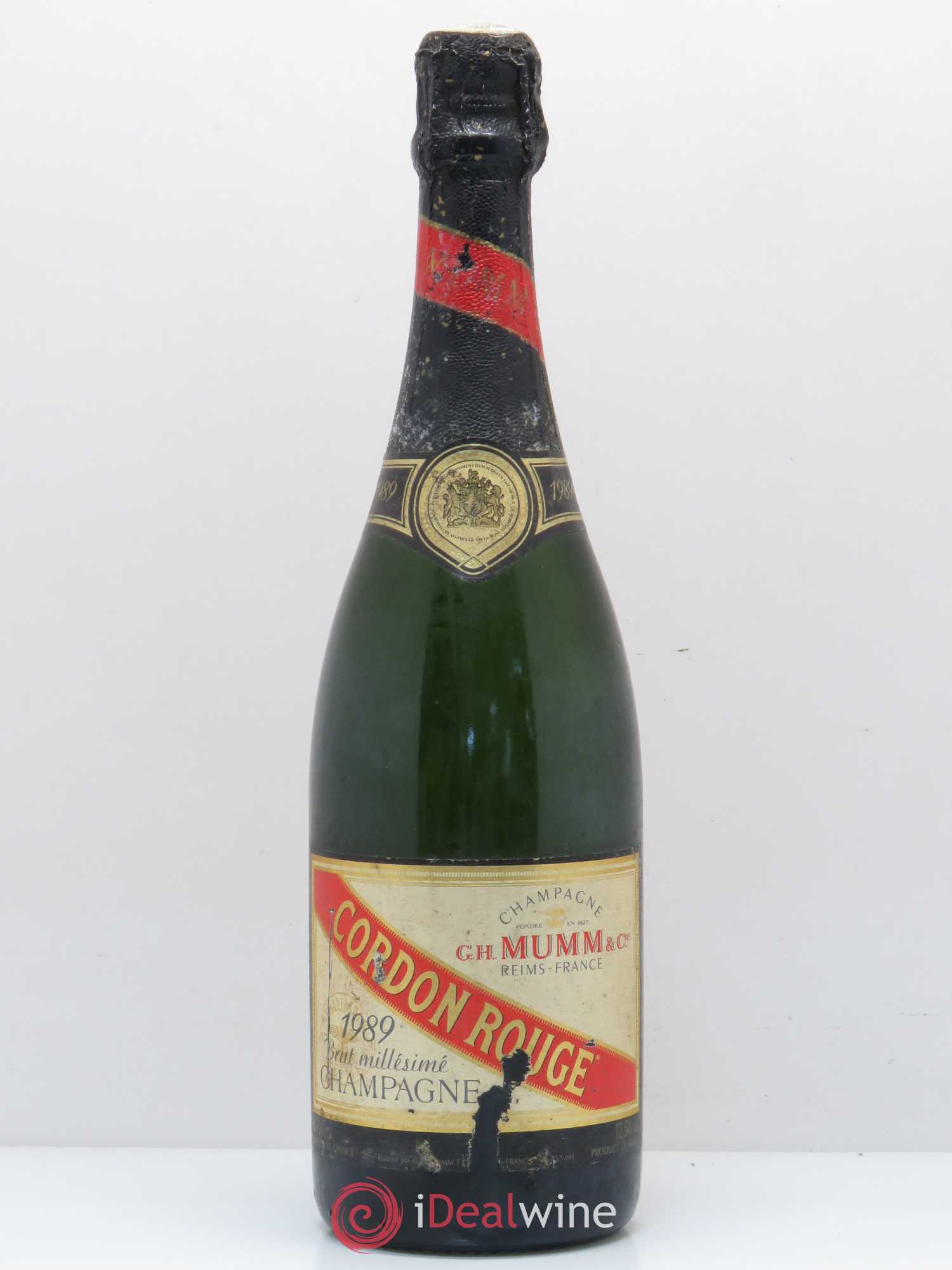 Grand Cordon Mumm 1989 - Lot de 1 bouteille - 0