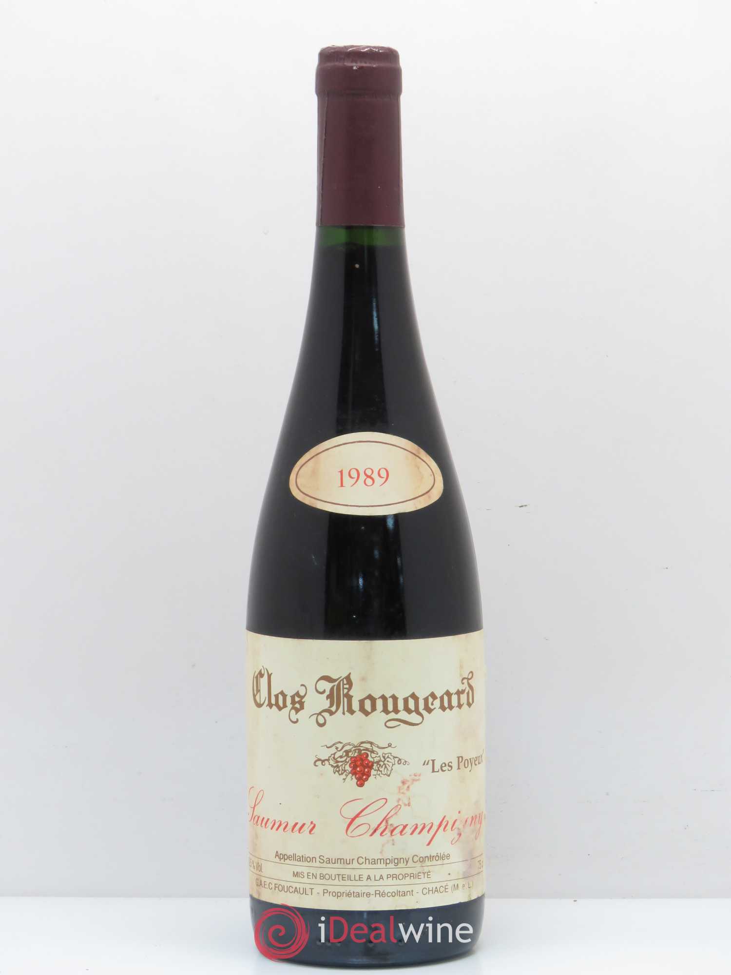 Saumur-Champigny Les Poyeux Clos Rougeard 1989 - Lot de 1 bouteille - 0