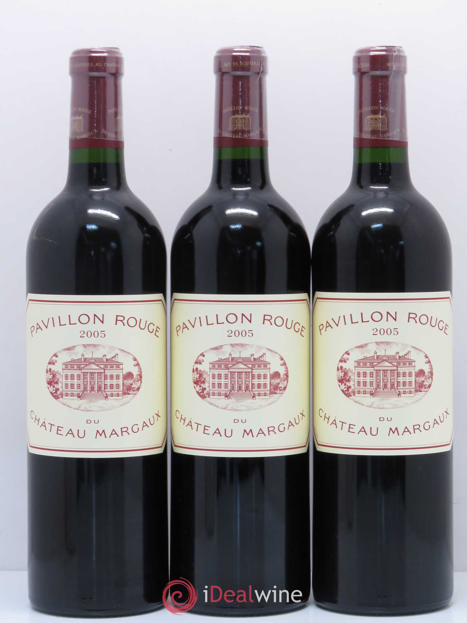 Pavillon Rouge du Château Margaux Second Vin 2005 - Lot de 3 bouteilles - 0