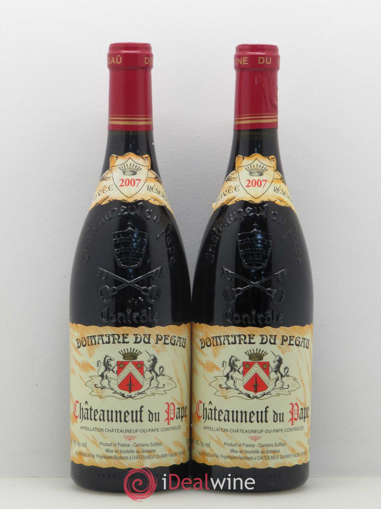 Châteauneuf-du-Pape Domaine du Pégau Cuvée Réservée Paul et Laurence Féraud 2007 - Lot de 2 bouteilles - 0