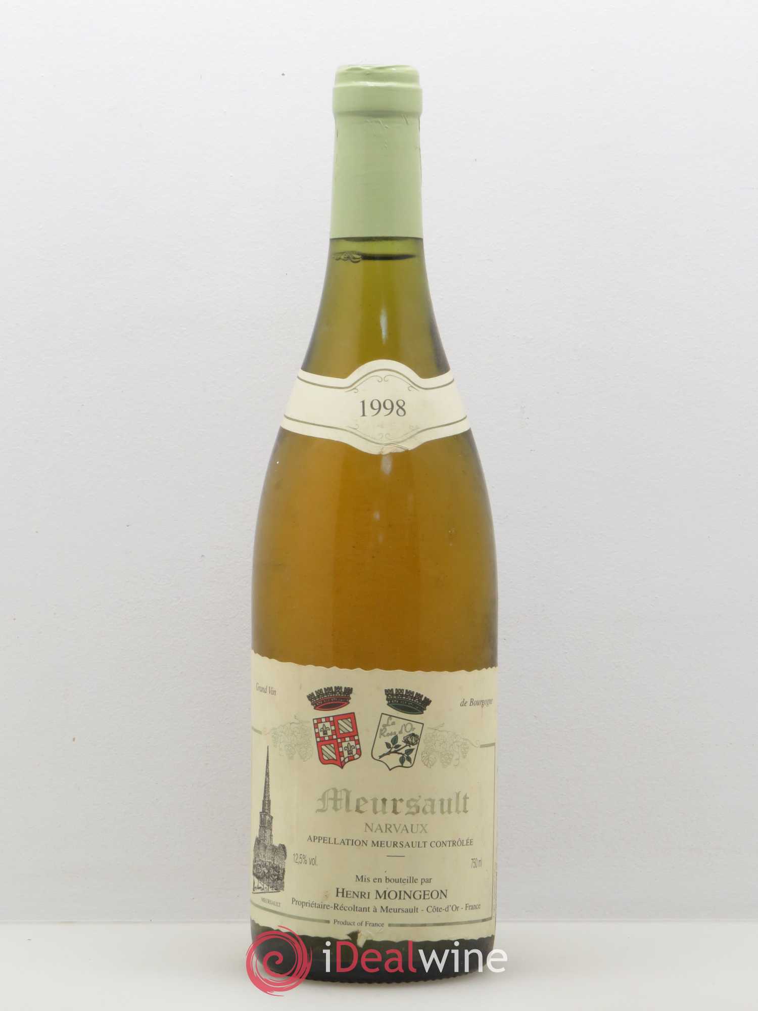 Meursault Narvaux Moingeon 1998 - Posten von 1 Flasche - 0